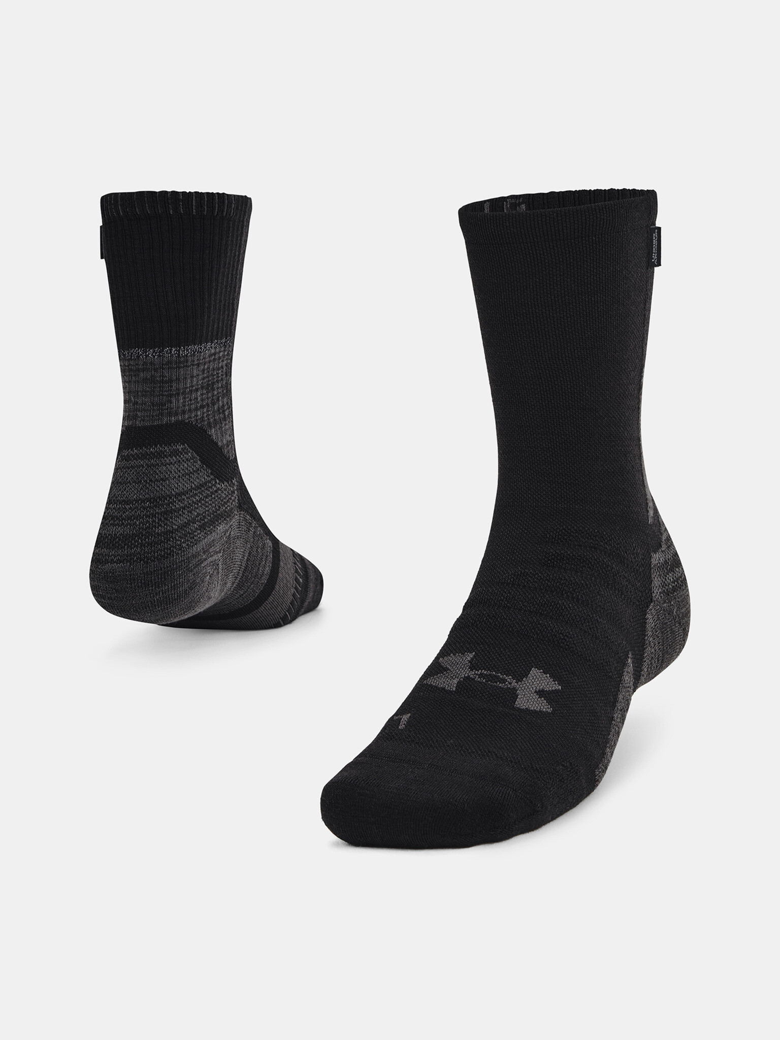 Under Armour UA ArmourDry Run Wool Socks Black - Pepit.gr