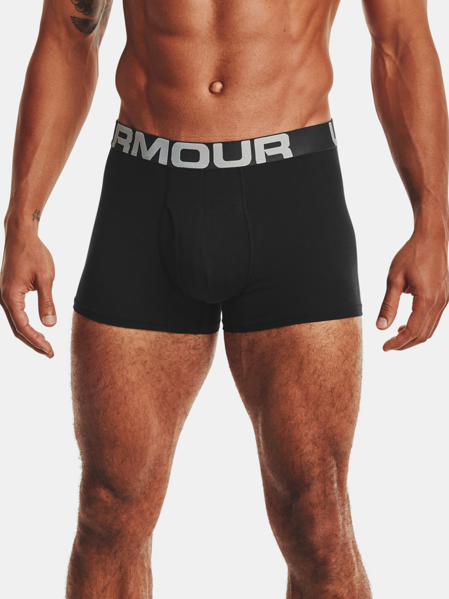 Under Armour UA Charged Cotton 3in Boxers 3 pcs Black - Pepit.gr