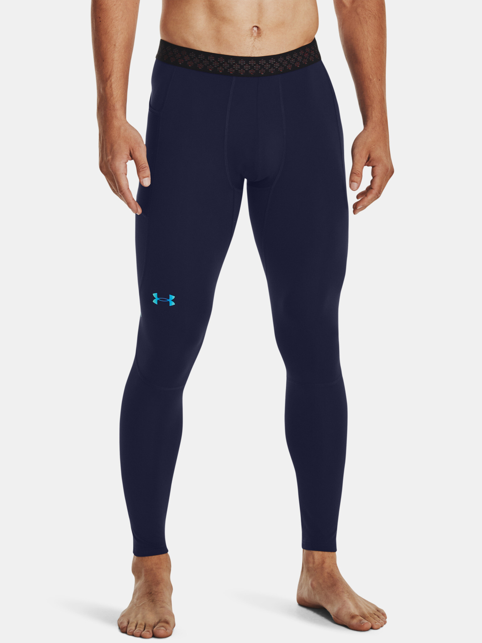 Under Armour UA ColdGear Rush Leggings Blue - Pepit.gr