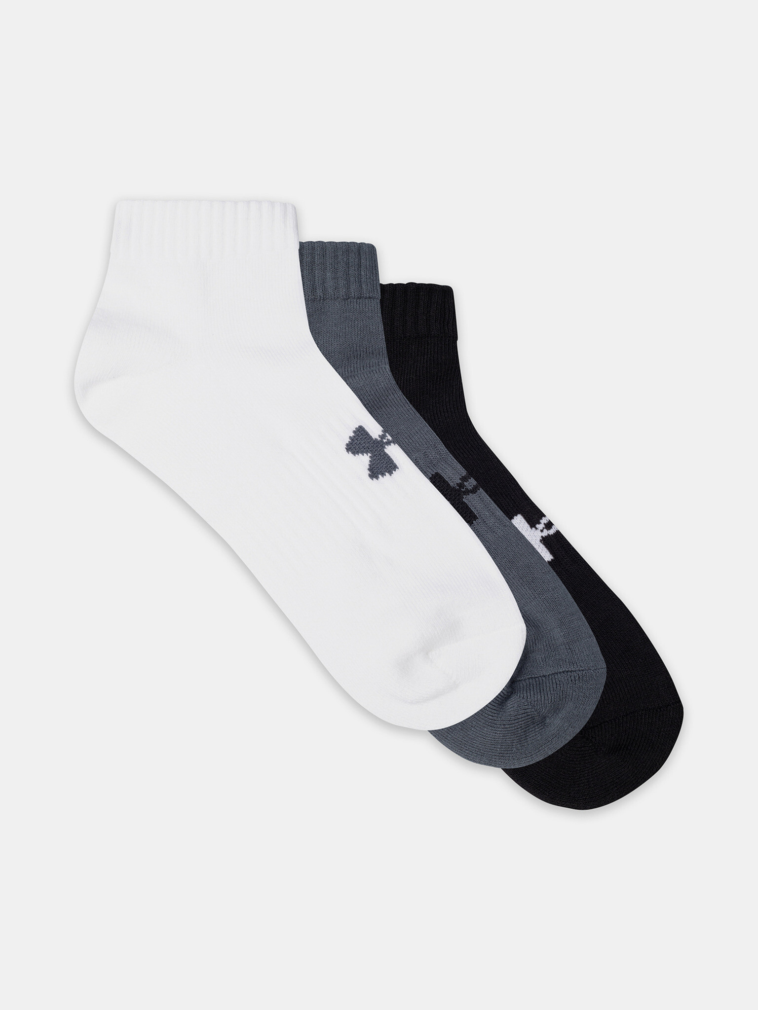 Under Armour UA Core Low Cut Set of 3 pairs of socks White - Pepit.gr