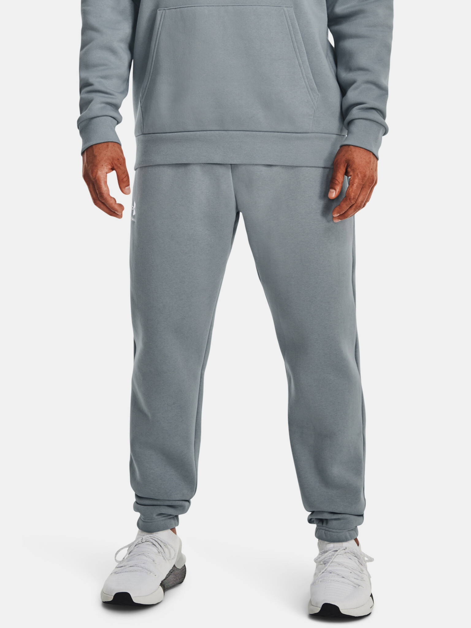 Under Armour UA Essential Fleece Sweatpants Blue - Pepit.gr