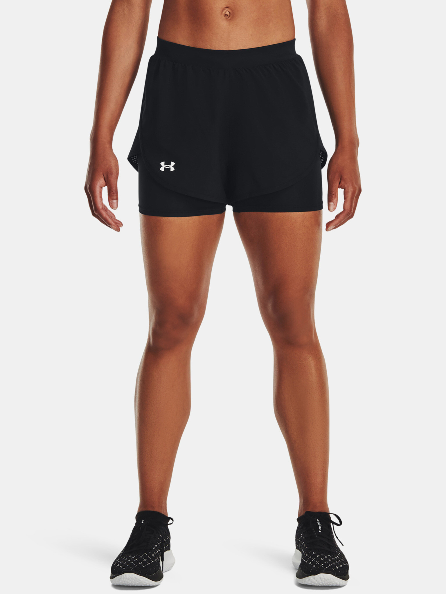 Under Armour UA Fly By Elite 2-in-1 Short-BLK Shorts Black - Pepit.gr