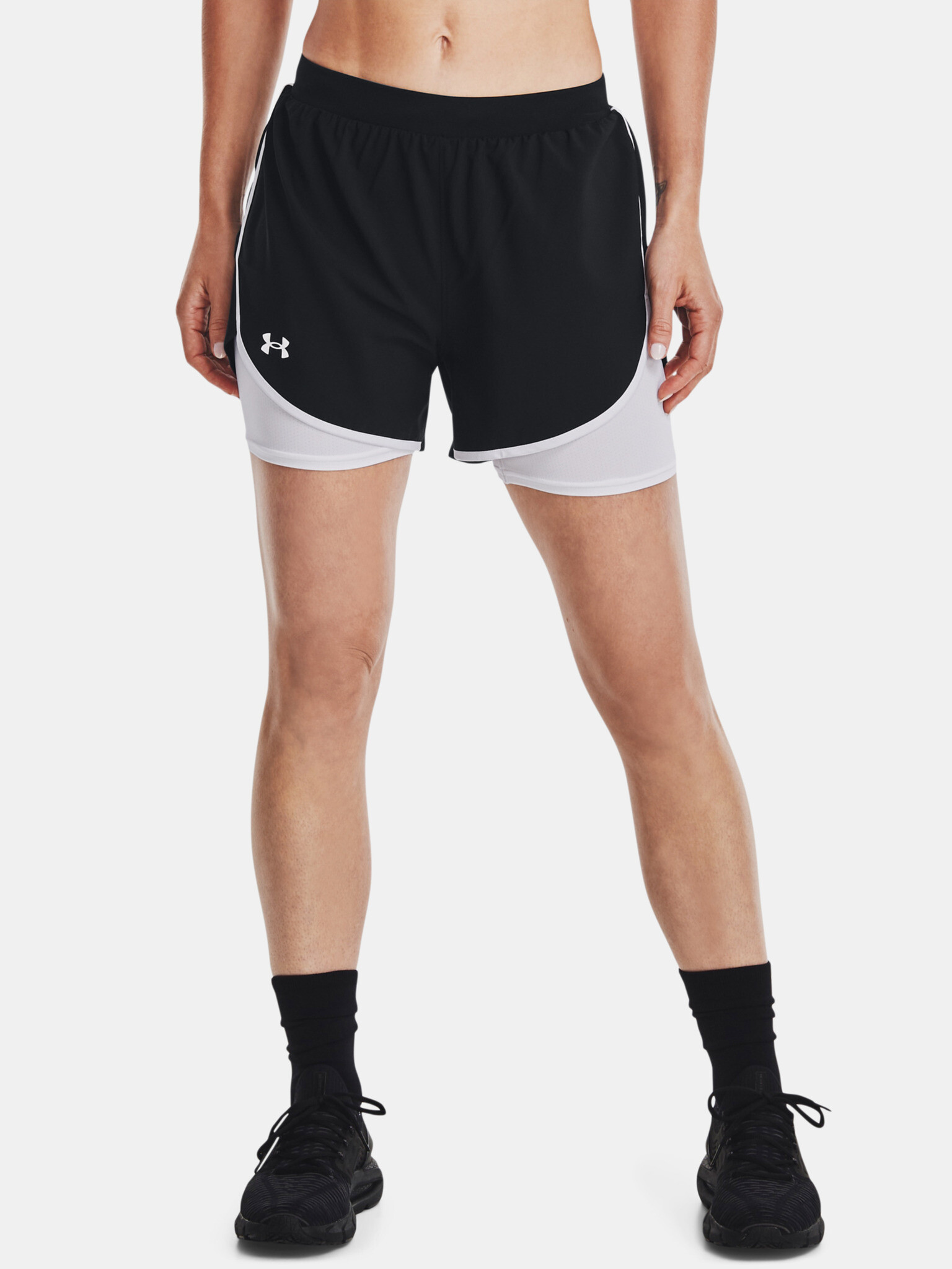 Under Armour UA Fly By Elite 2-in-1 Shorts Black - Pepit.gr