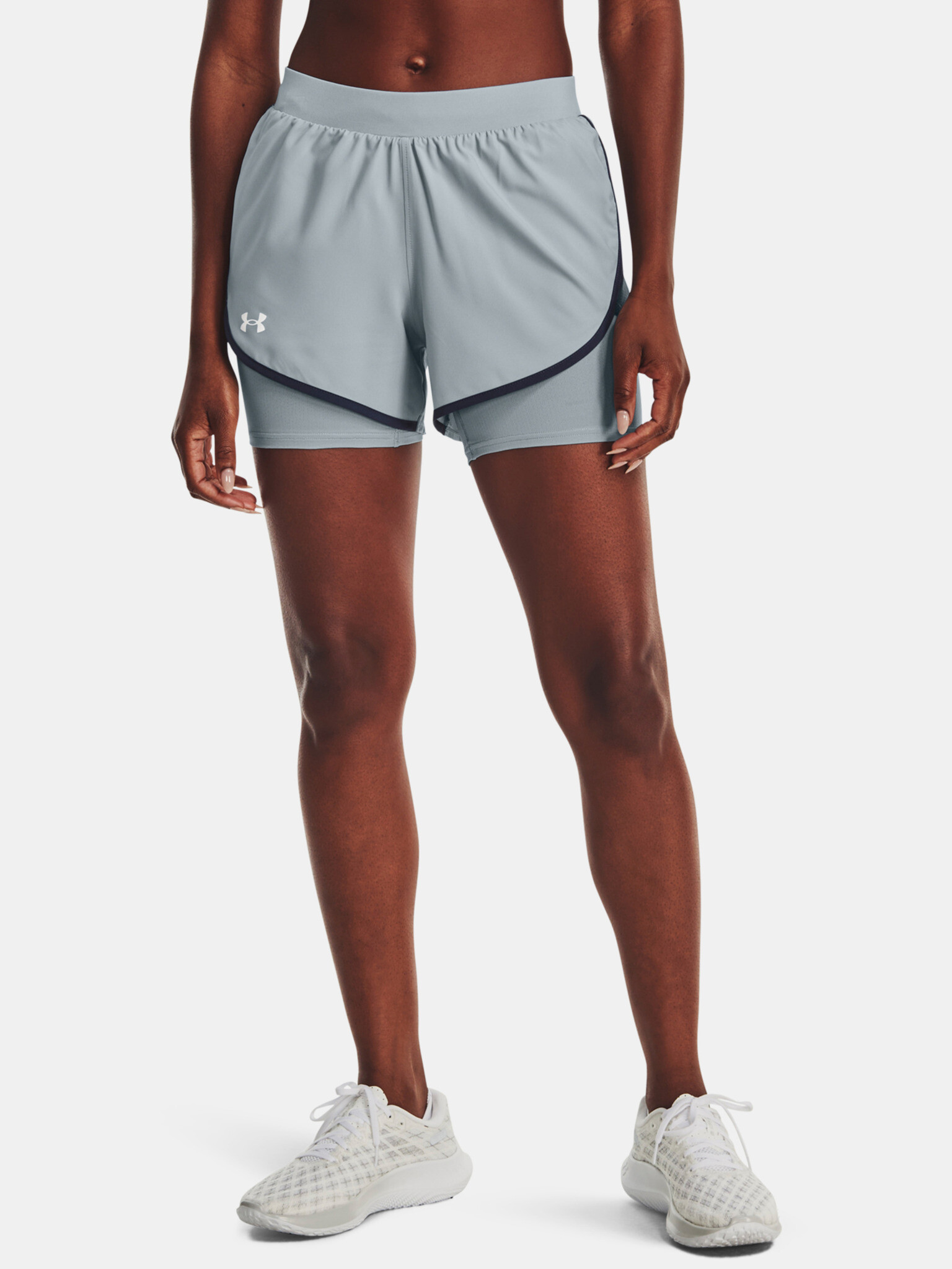 Under Armour UA Fly By Elite 2-in-1 Shorts Blue - Pepit.gr