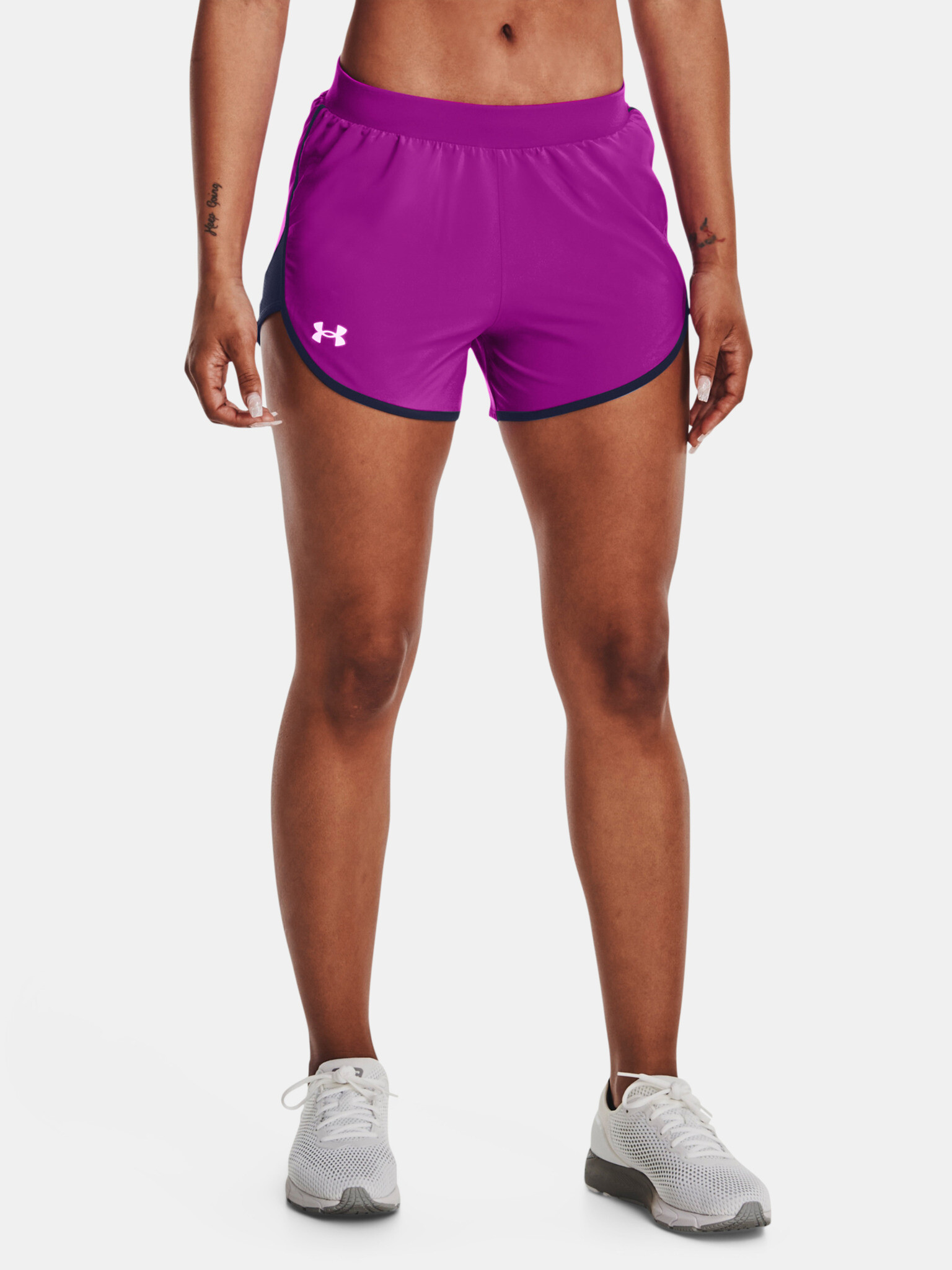 Under Armour UA Fly By Elite 3'' Shorts Violet - Pepit.gr