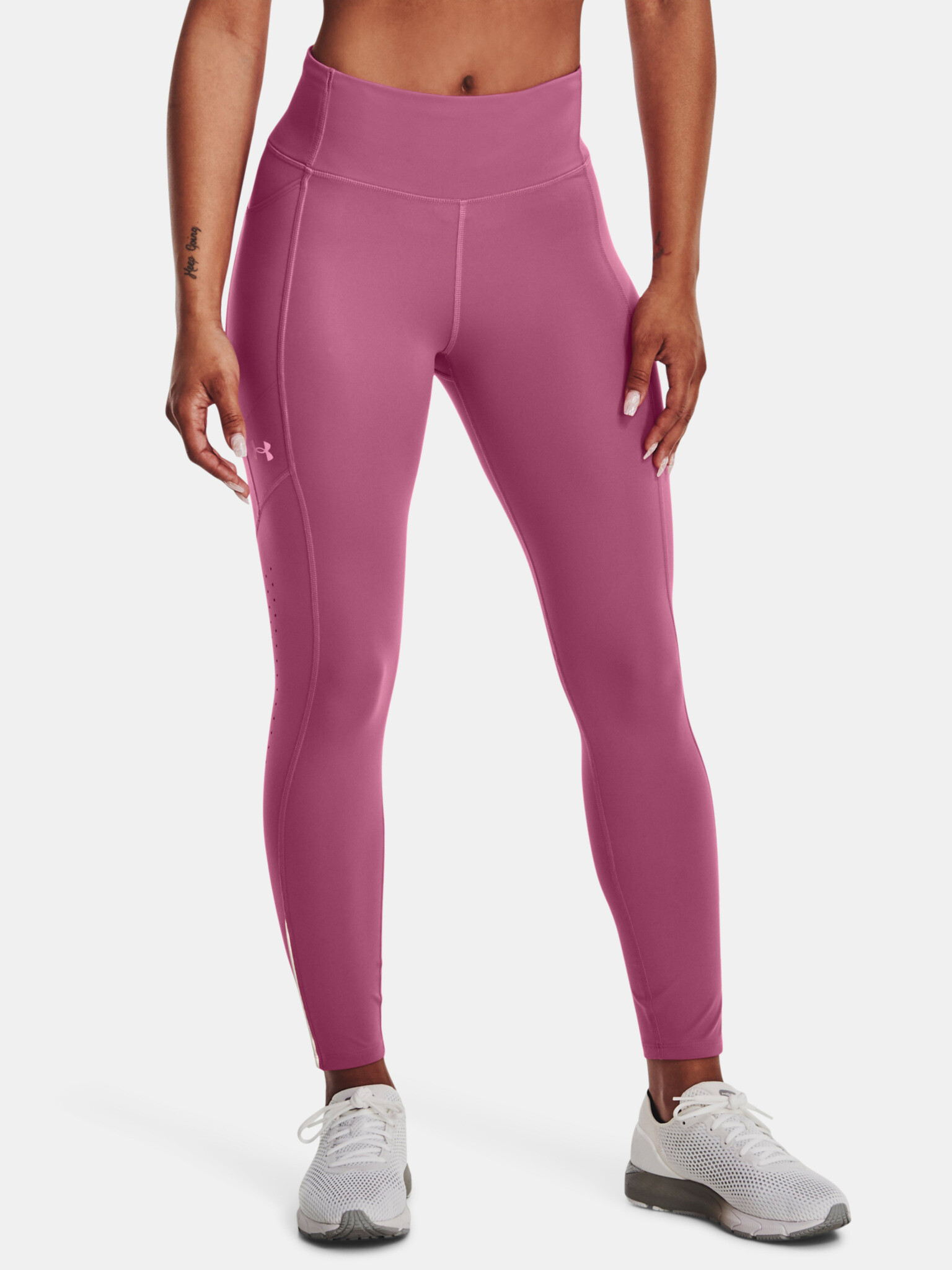 Under Armour UA Fly Fast 3.0 Ankle Tight Leggings Pink - Pepit.gr