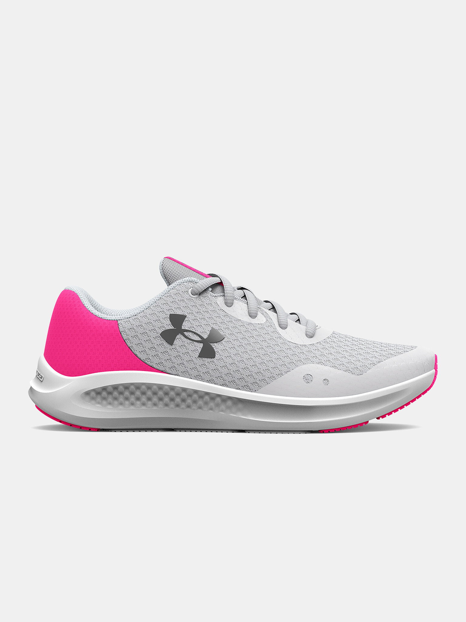 Under Armour UA GGS Charged Pursuit 3 Kids Sneakers Grey - Pepit.gr