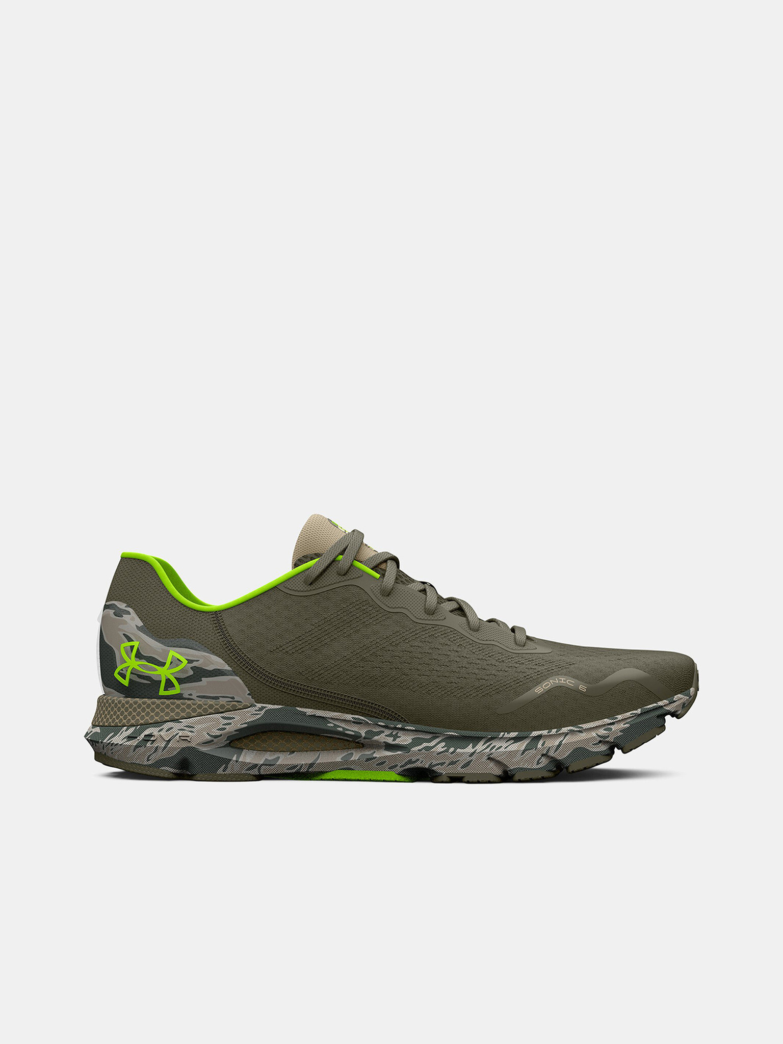 Under Armour UA HOVR™ Sonic 6 Camo Sneakers Green - Pepit.gr