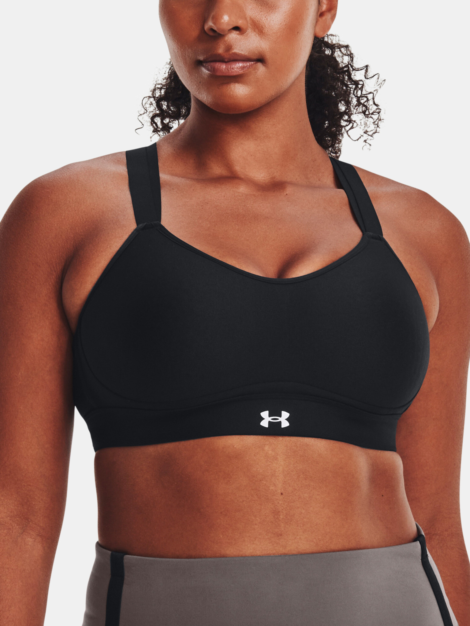 Under Armour UA Infinity Low Strappy Sport Bra Black - Pepit.gr