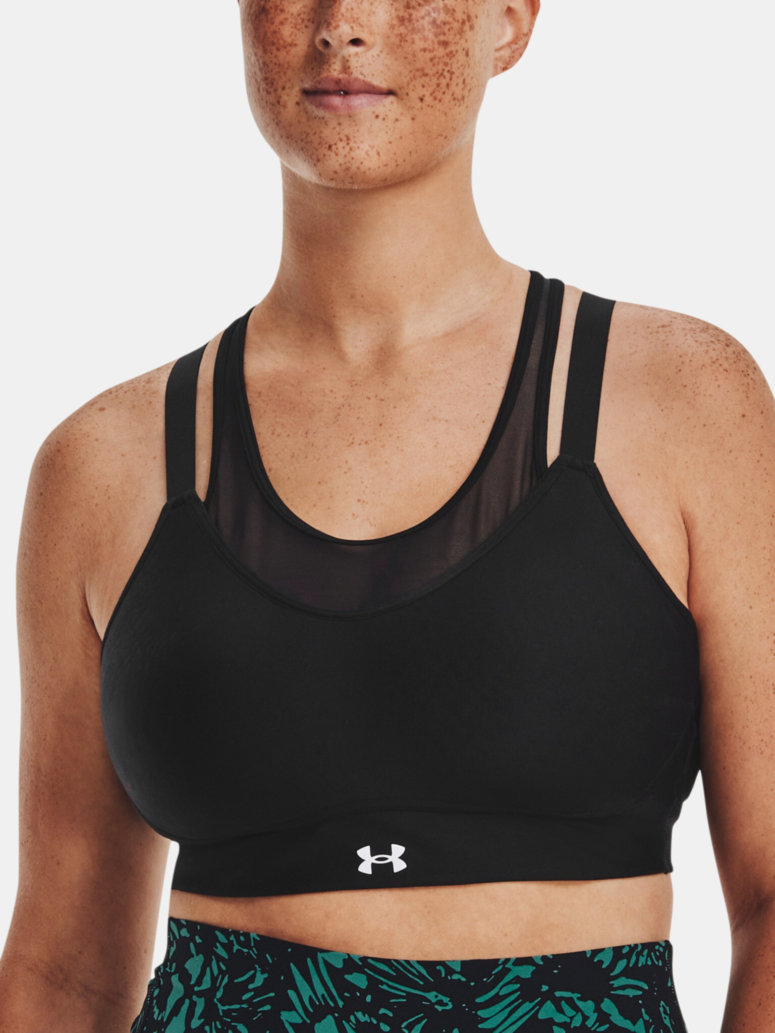 Under Armour UA Infinity Mesh Low-BLK Sport Bra Black - Pepit.gr