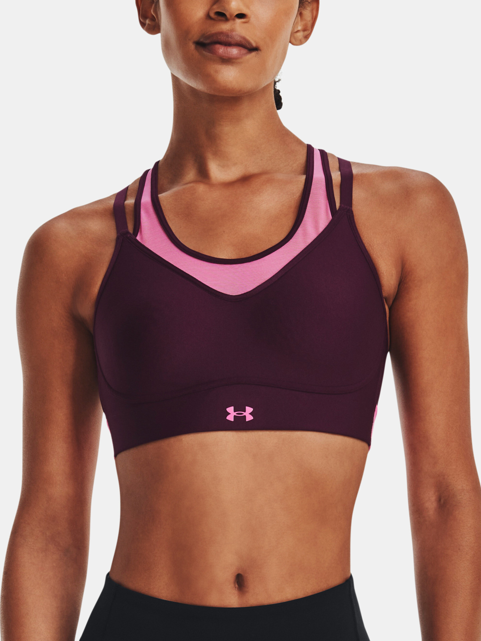 Under Armour UA Infinity Mesh Low-PPL Sport Bra Violet - Pepit.gr