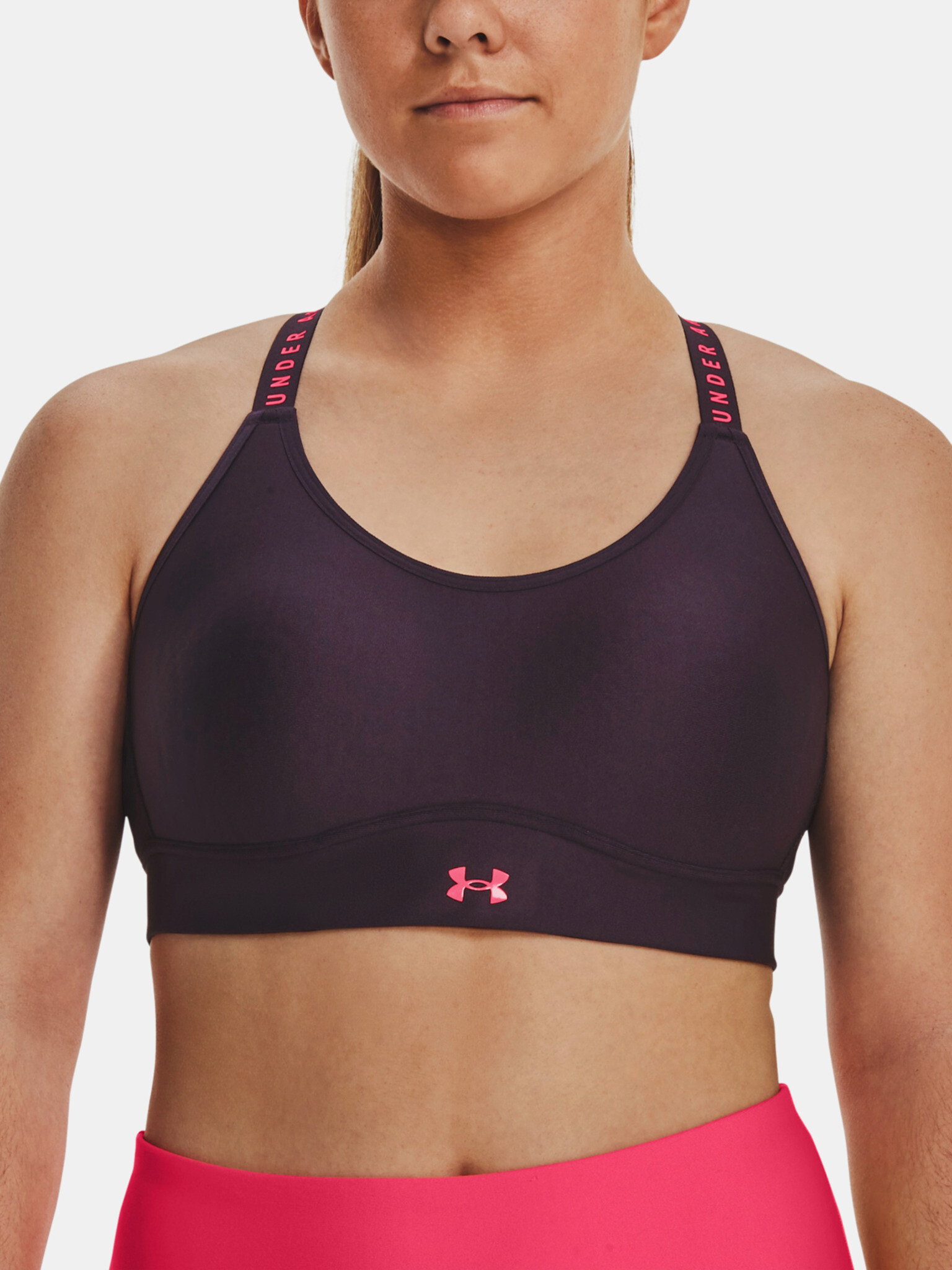 Under Armour UA Infinity Mid Covered Sport Bra Violet - Pepit.gr