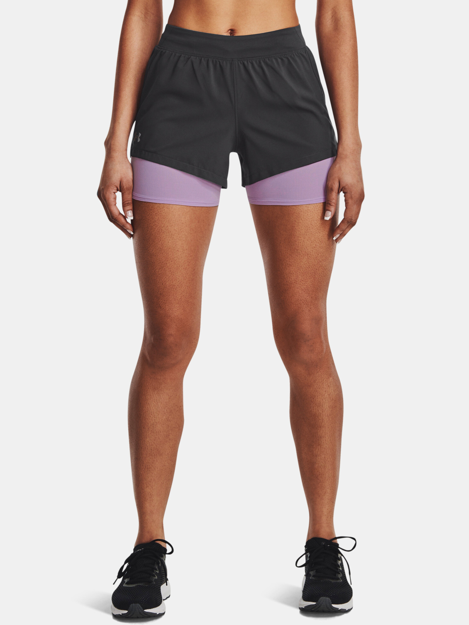 Under Armour UA Iso-Chill Run 2N1 Shorts Grey - Pepit.gr