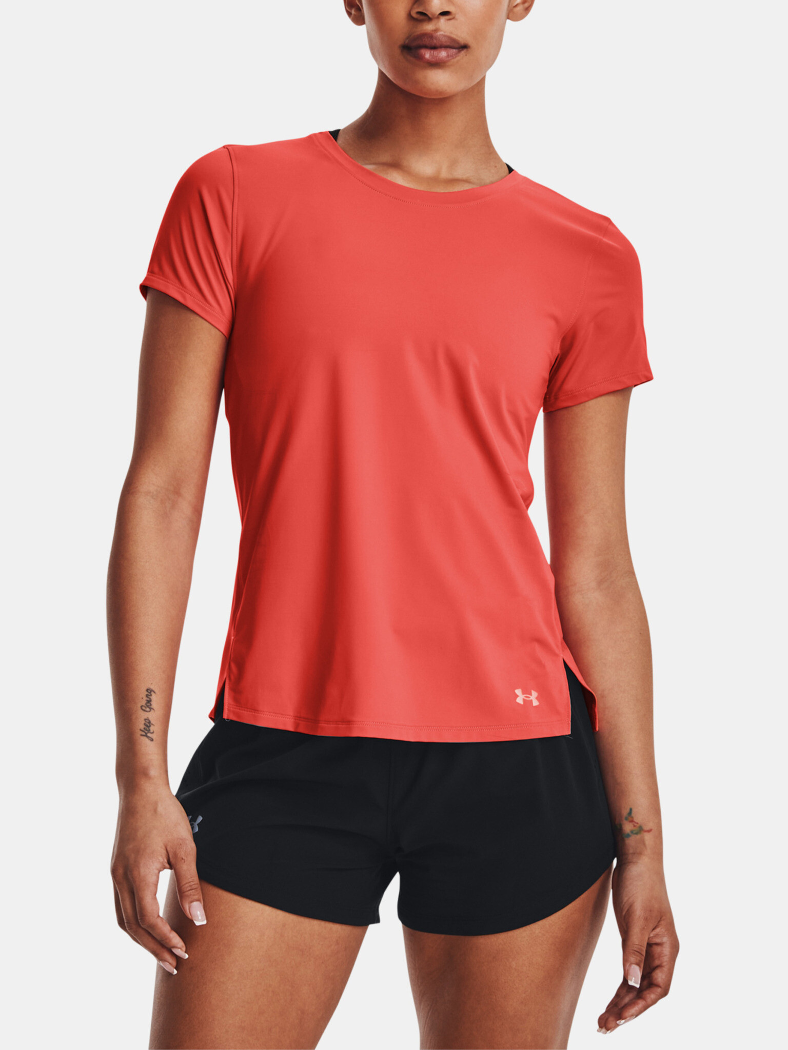 Under Armour UA Iso-Chill Run Laser T-shirt Orange - Pepit.gr