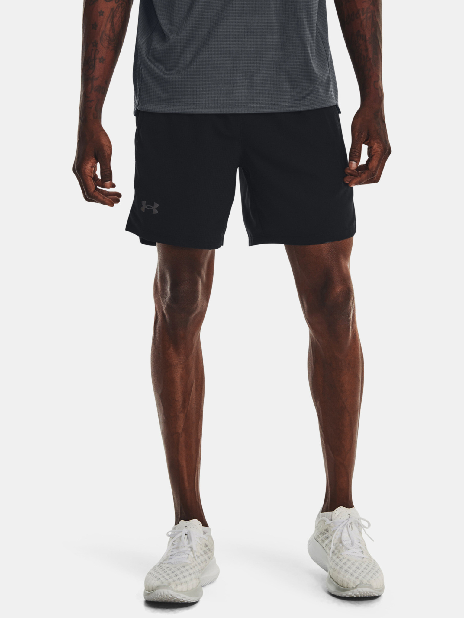 Under Armour UA Launch 7'' Graphic Short pants Black - Pepit.gr