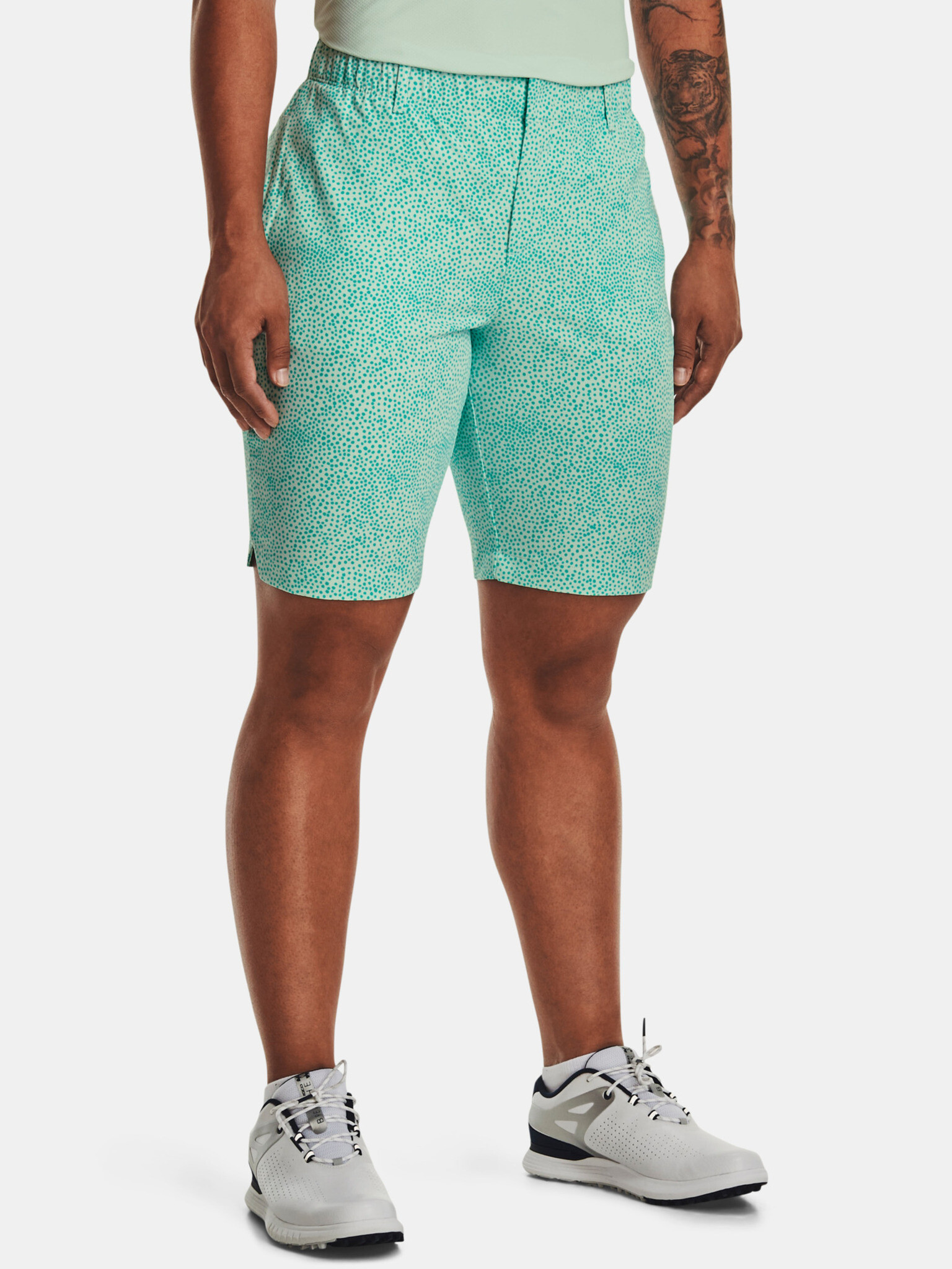 Under Armour UA Links Printed Shorts Green - Pepit.gr