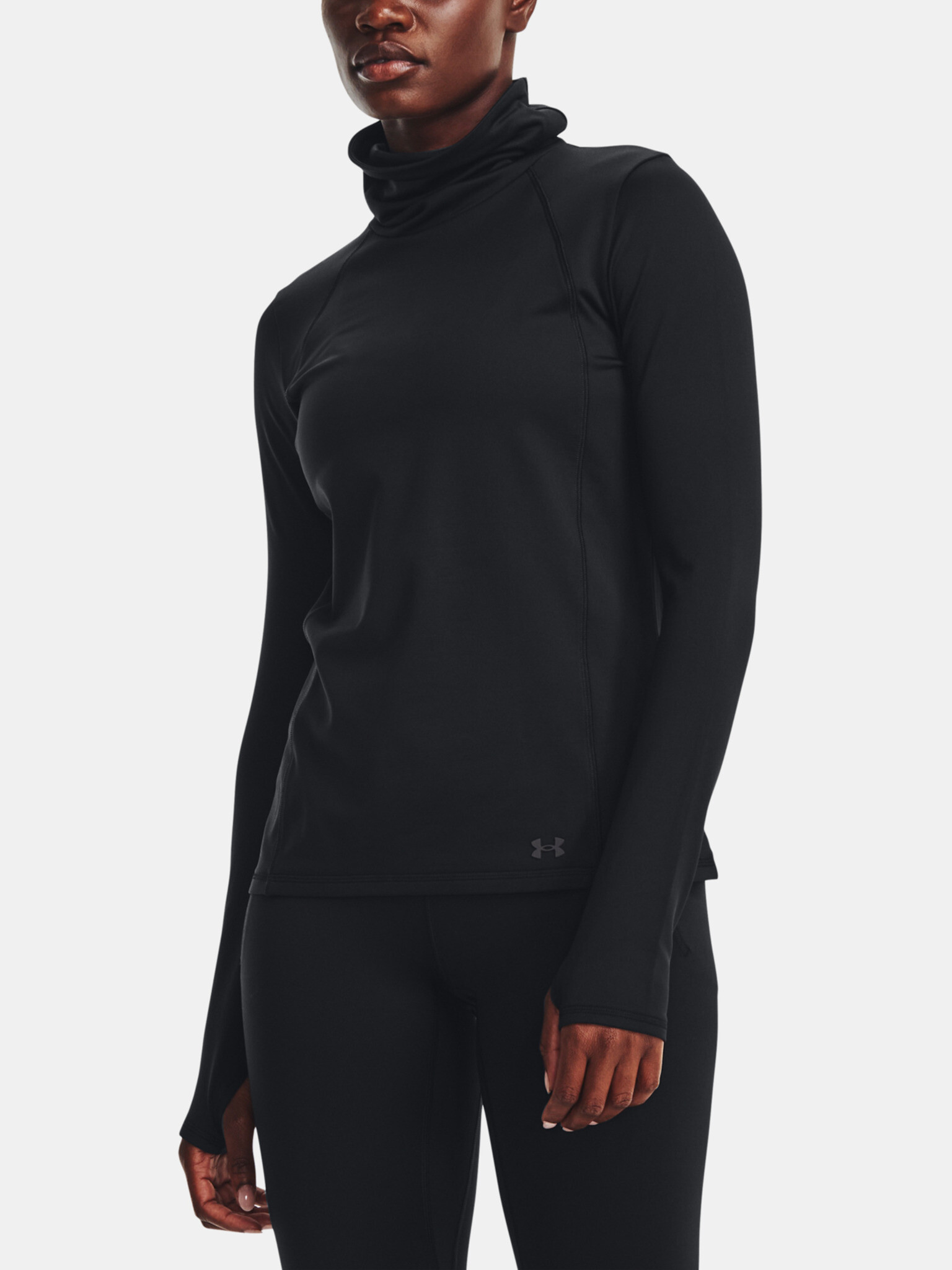 Under Armour UA Meridian CW Funnel Neck T-shirt Black - Pepit.gr