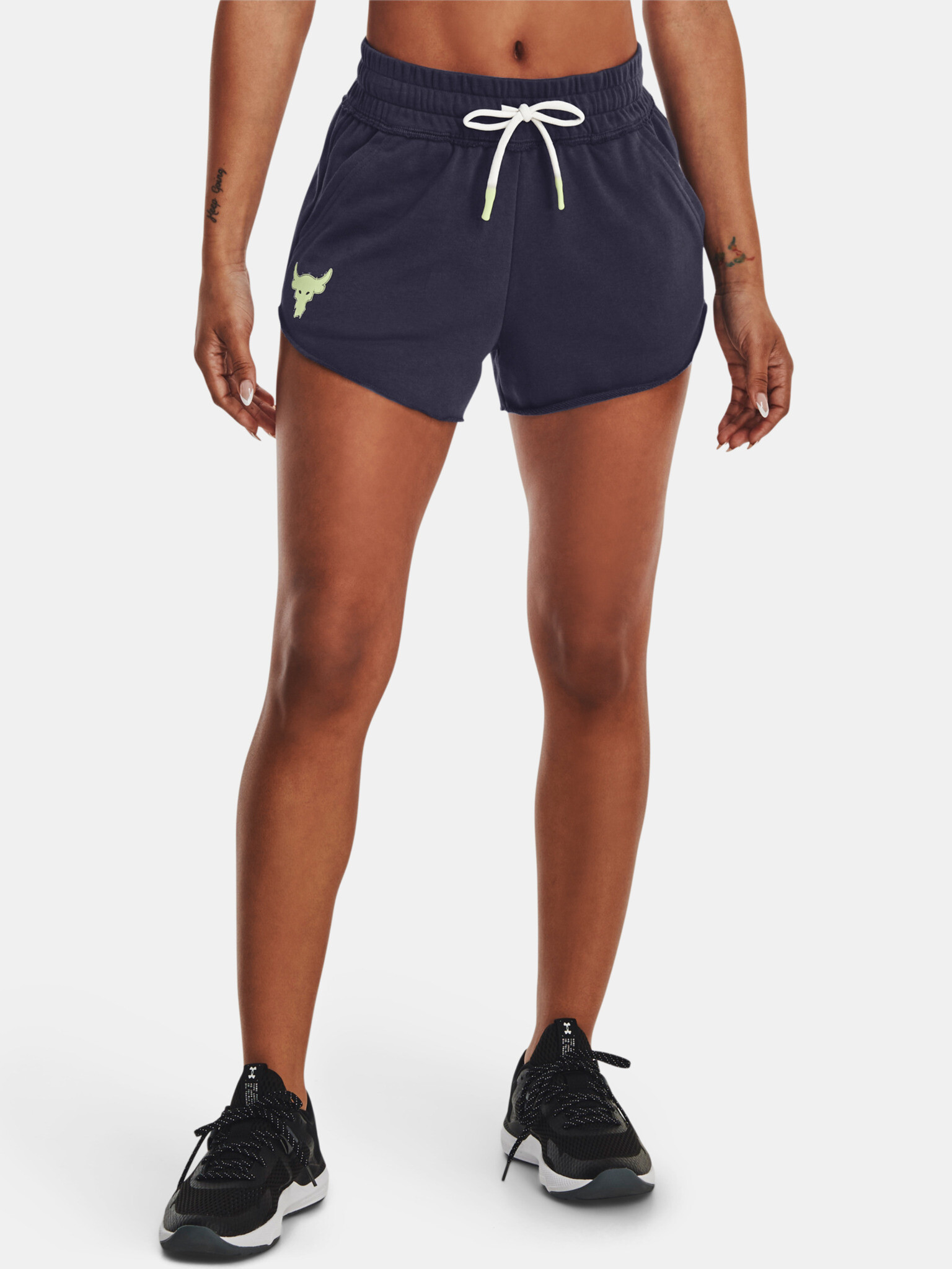 Under Armour UA Project Rock Dsrpt Terry Shorts Grey - Pepit.gr