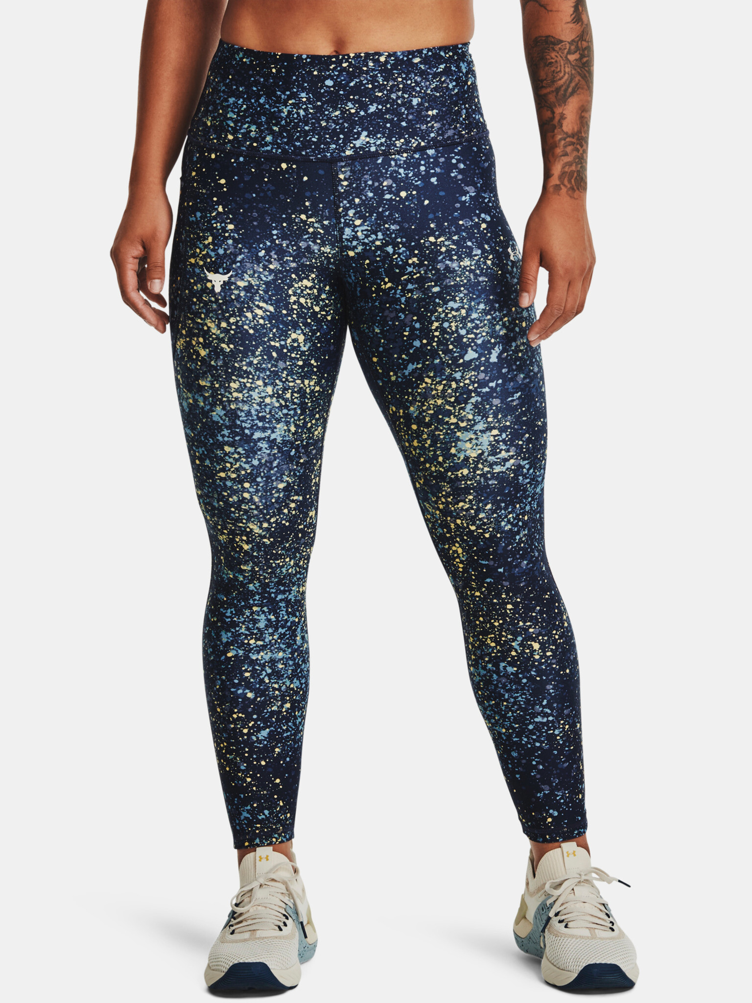 Under Armour UA Project Rock HG Ankle Leggings Blue - Pepit.gr