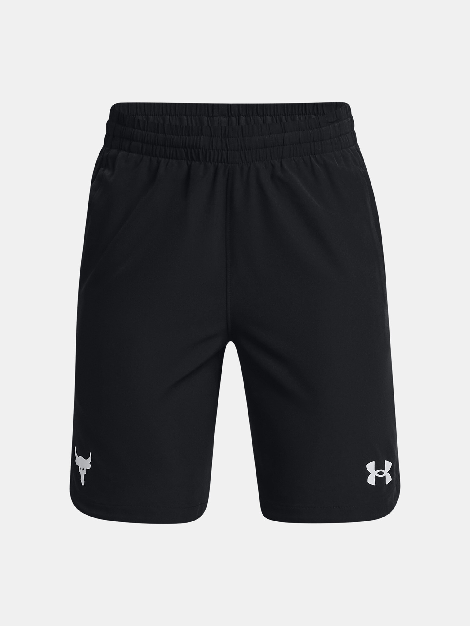 Under Armour UA Project Rock Woven Kids Shorts Black - Pepit.gr