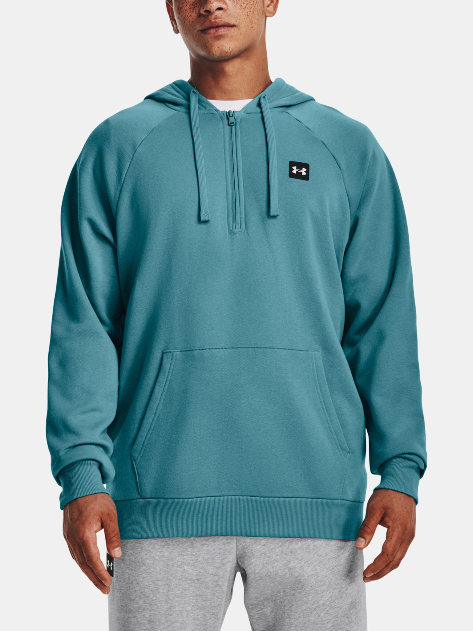 Under Armour UA Rival Fleece 1/2 Zip HD Sweatshirt Blue - Pepit.gr