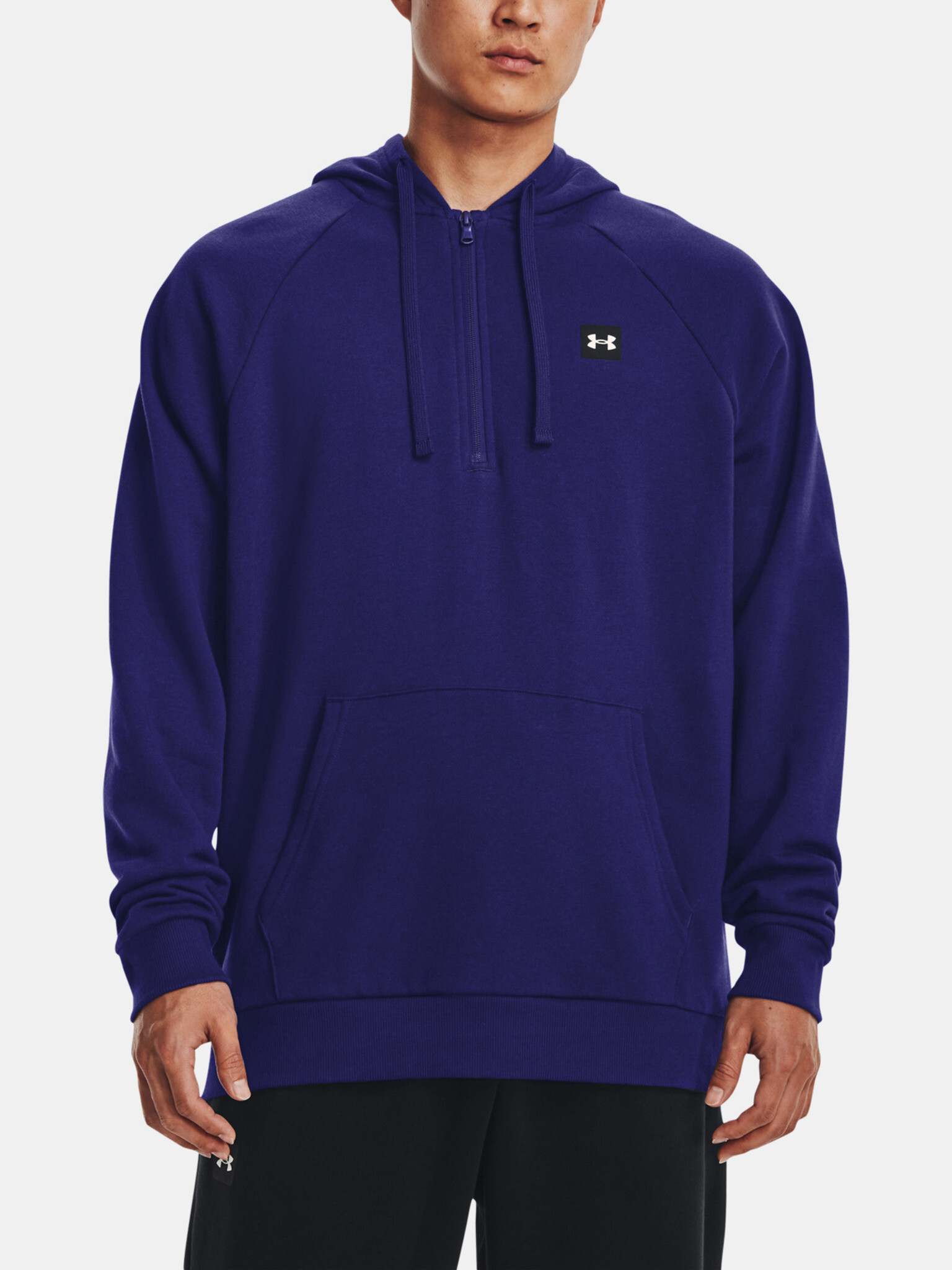 Under Armour UA Rival Fleece 1/2 Zip HD Sweatshirt Blue - Pepit.gr