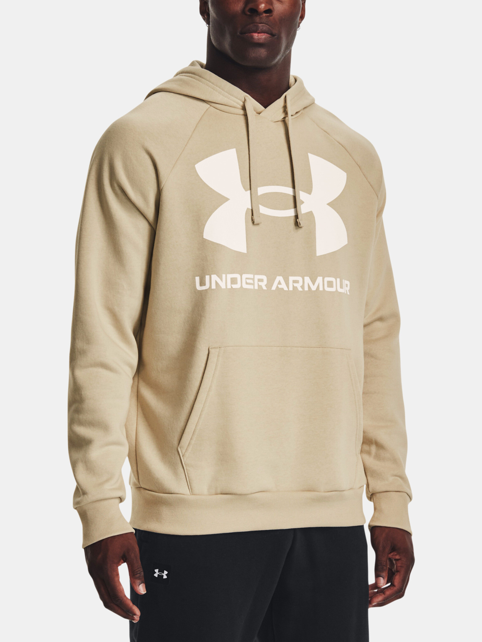 Under Armour UA Rival Fleece Big Logo HD-BRN Sweatshirt Brown - Pepit.gr