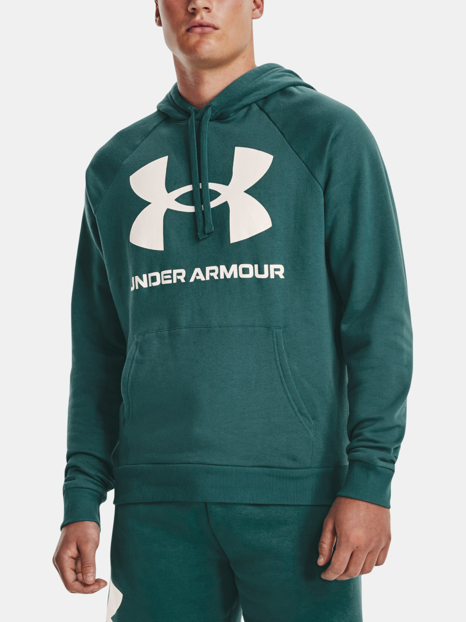 Under Armour UA Rival Fleece Big Logo HD Sweatshirt Blue - Pepit.gr