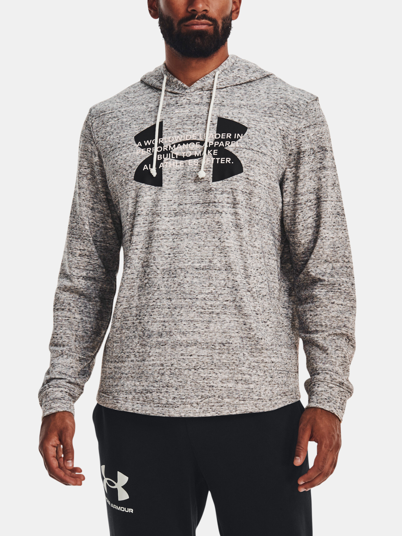 Under Armour UA Rival Terry Logo Sweatshirt Grey - Pepit.gr