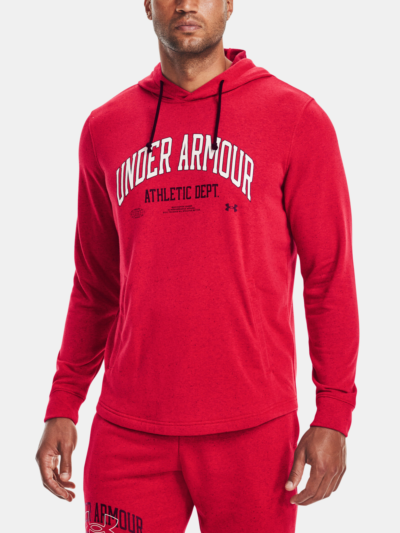 Under Armour UA Rival Try Athlc Dept HD Sweatshirt Red - Pepit.gr