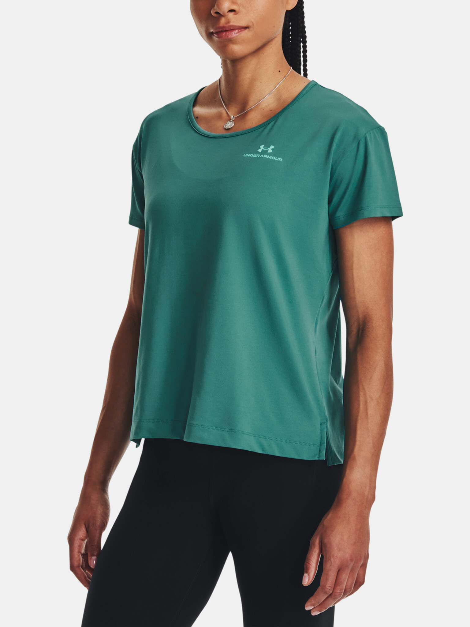 Under Armour UA Rush Energy T-shirt Green - Pepit.gr