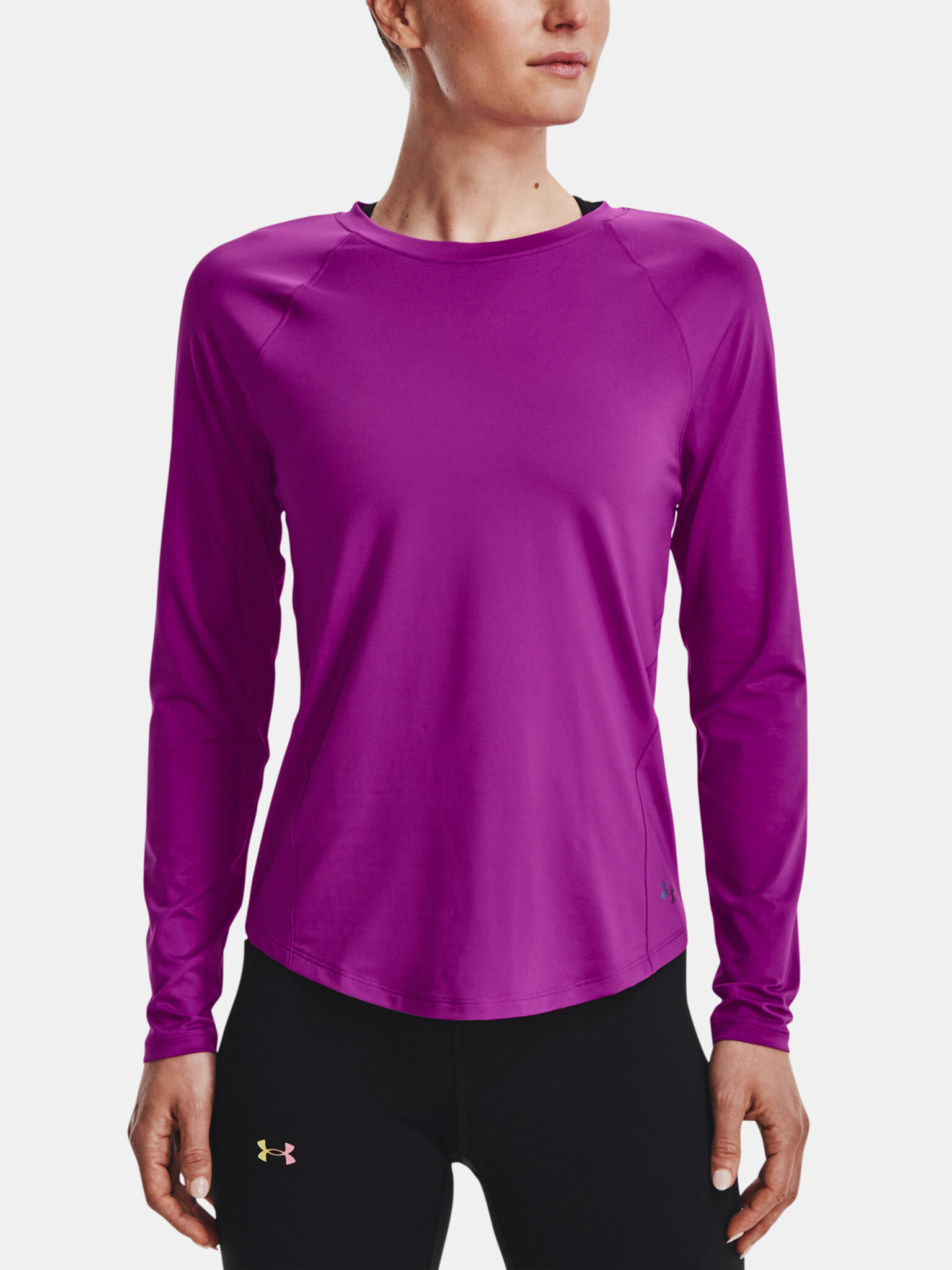 Under Armour UA Rush LS T-shirt Violet - Pepit.gr