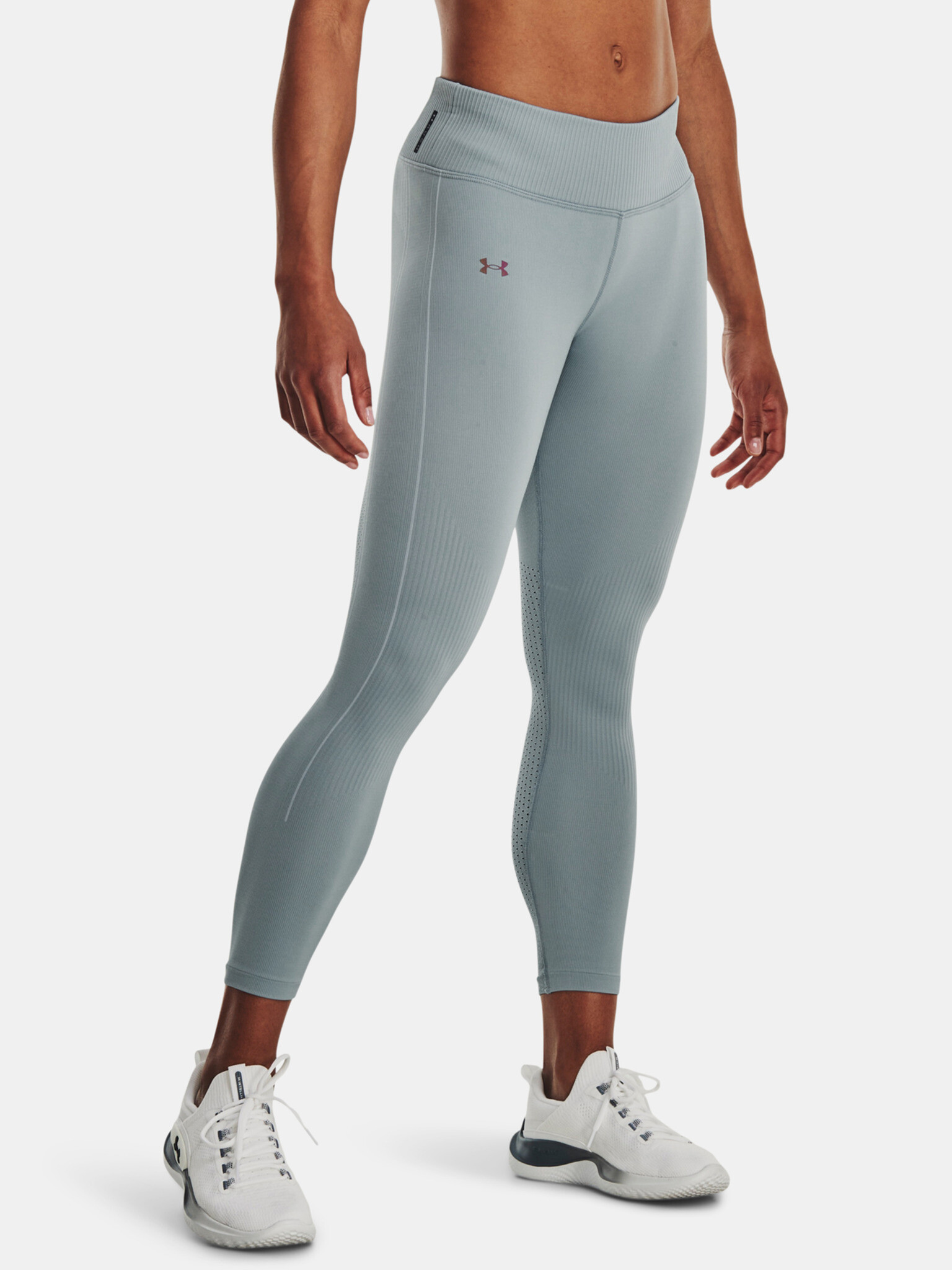 Under Armour UA Rush Seamless Ankle Leggings Blue - Pepit.gr