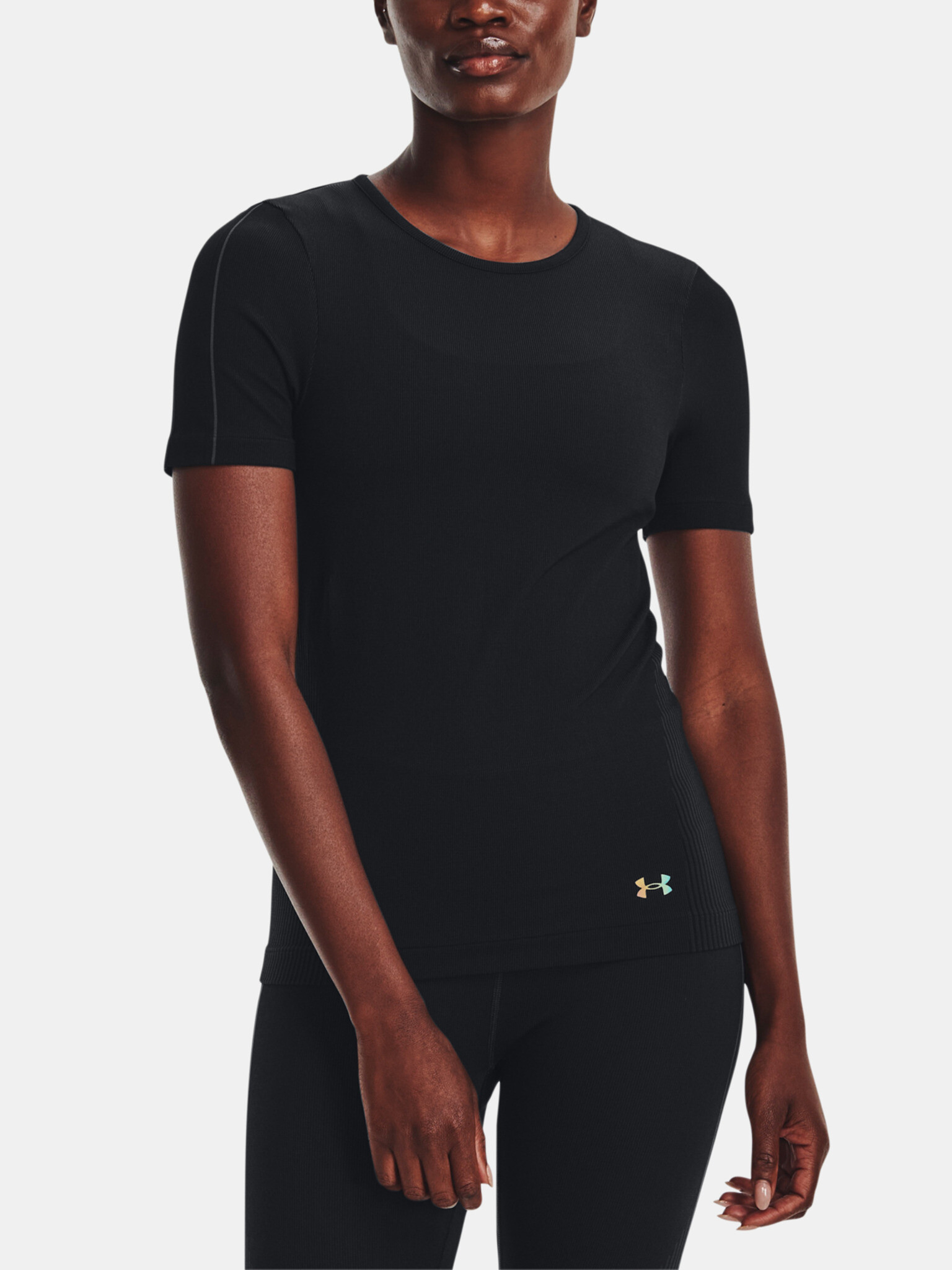 Under Armour UA Rush Seamless SS T-shirt Black - Pepit.gr