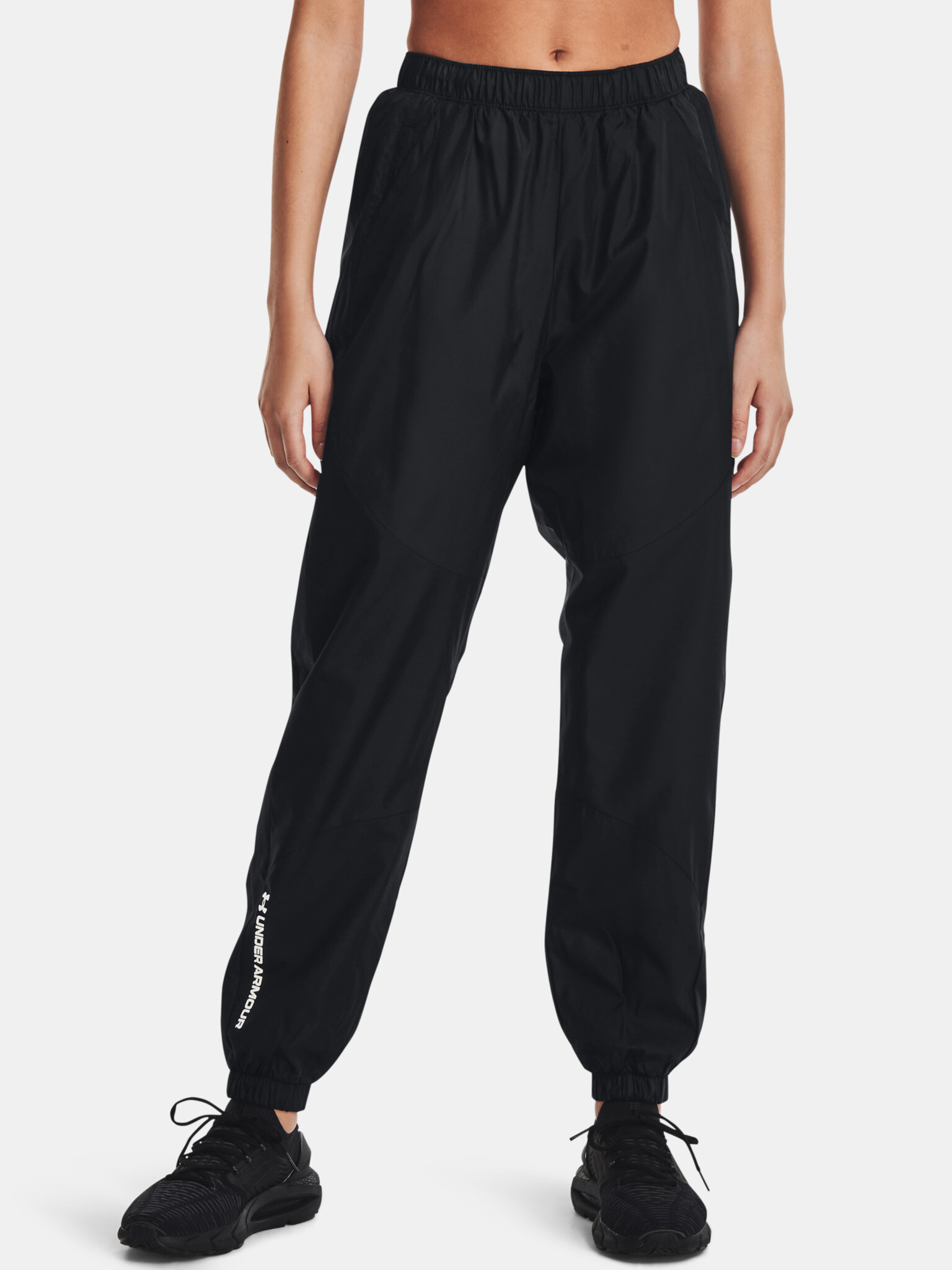 Under Armour UA Rush Woven Sweatpants Black - Pepit.gr