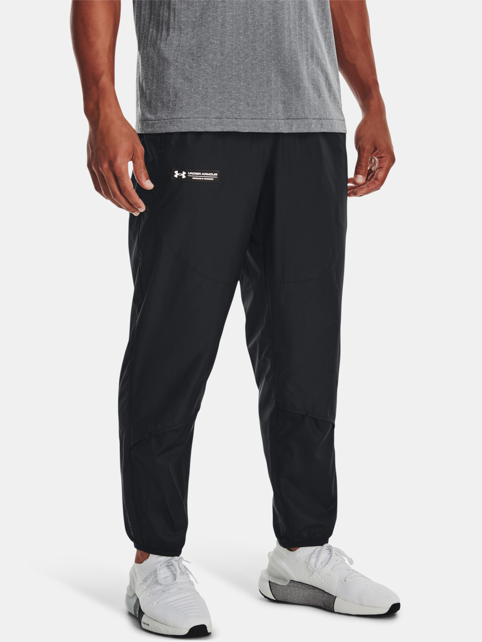 Under Armour UA Rush Woven Trousers Black - Pepit.gr