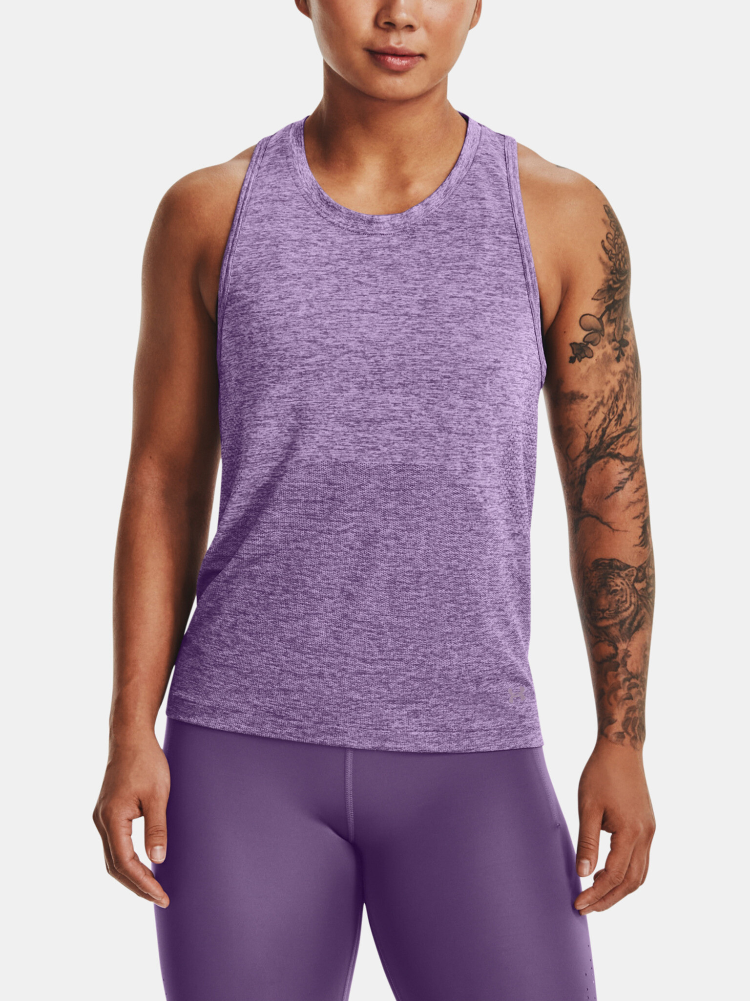 Under Armour UA Seamless Stride Singlet Top Violet - Pepit.gr