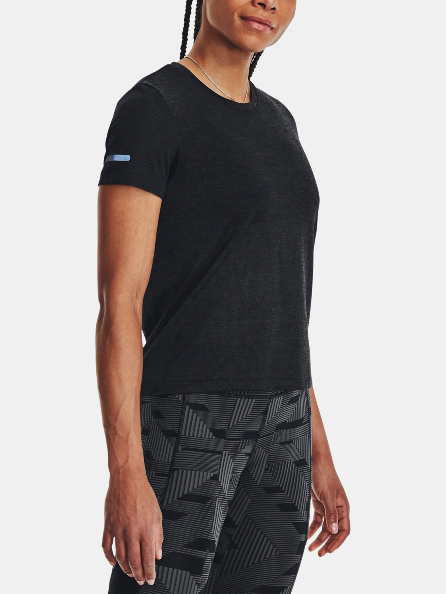 Under Armour UA Seamless Stride SS T-shirt Black - Pepit.gr