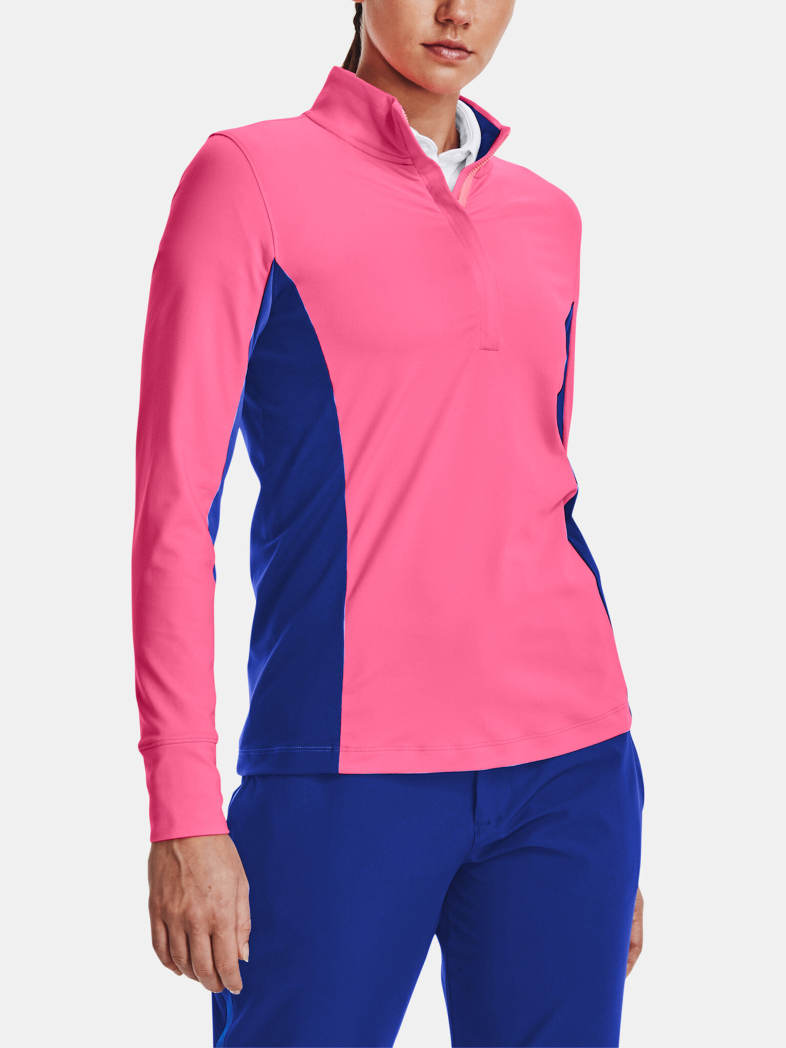 Under Armour UA Storm Midlayer 1/2 Zip Sweatshirt Pink - Pepit.gr