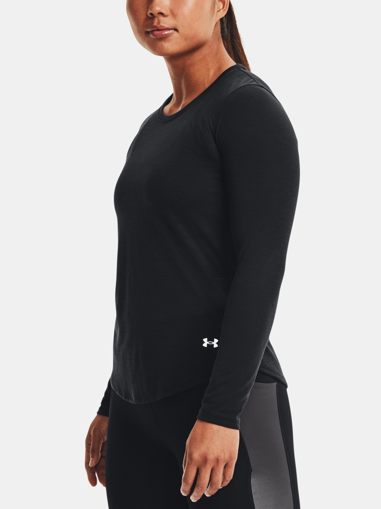 Under Armour UA STREAKER LONGSLEEVE T-shirt Black - Pepit.gr