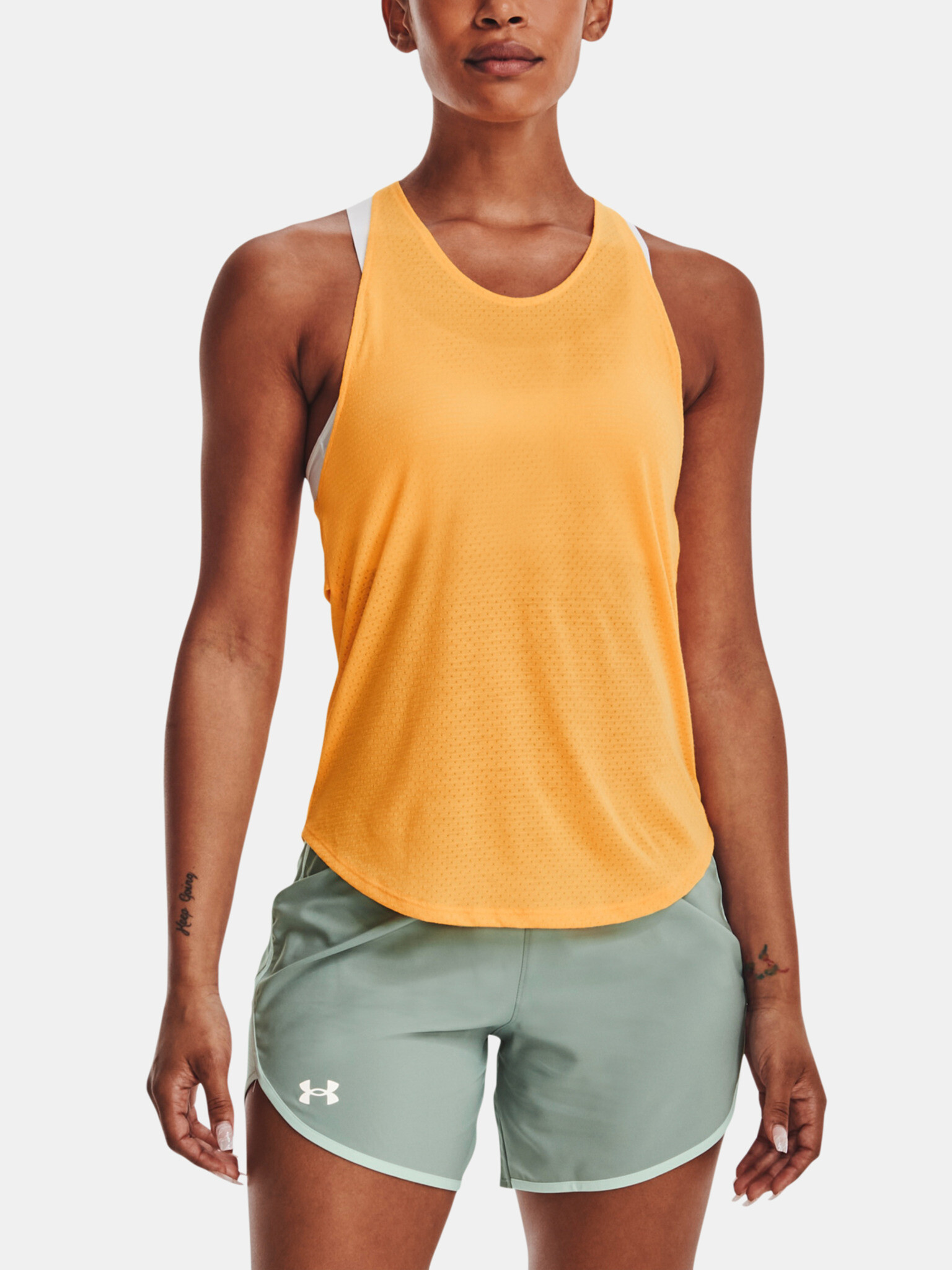 Under Armour UA Streaker Top Orange - Pepit.gr