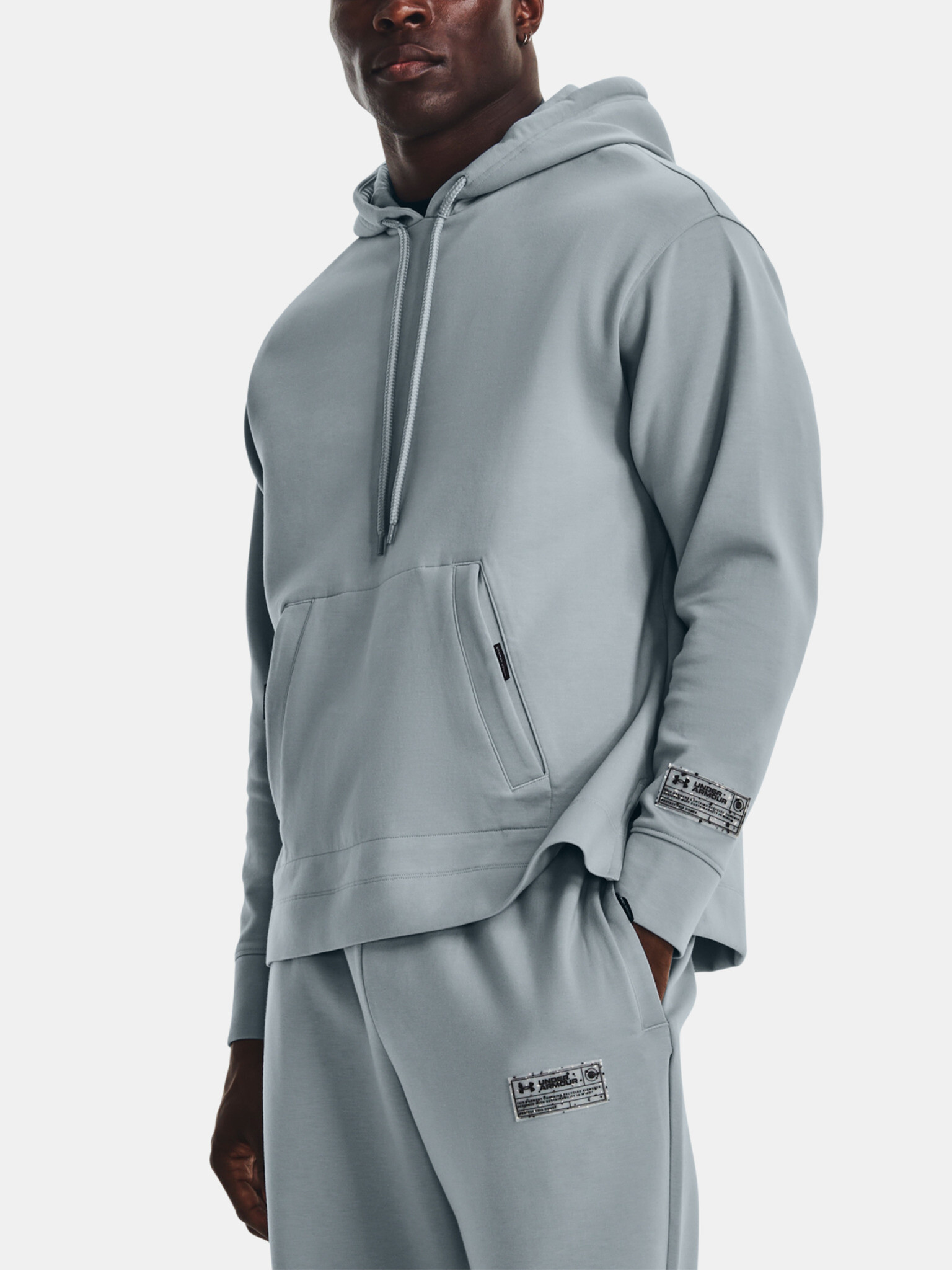 Under Armour UA Summit Knit Hoodie Sweatshirt Blue - Pepit.gr