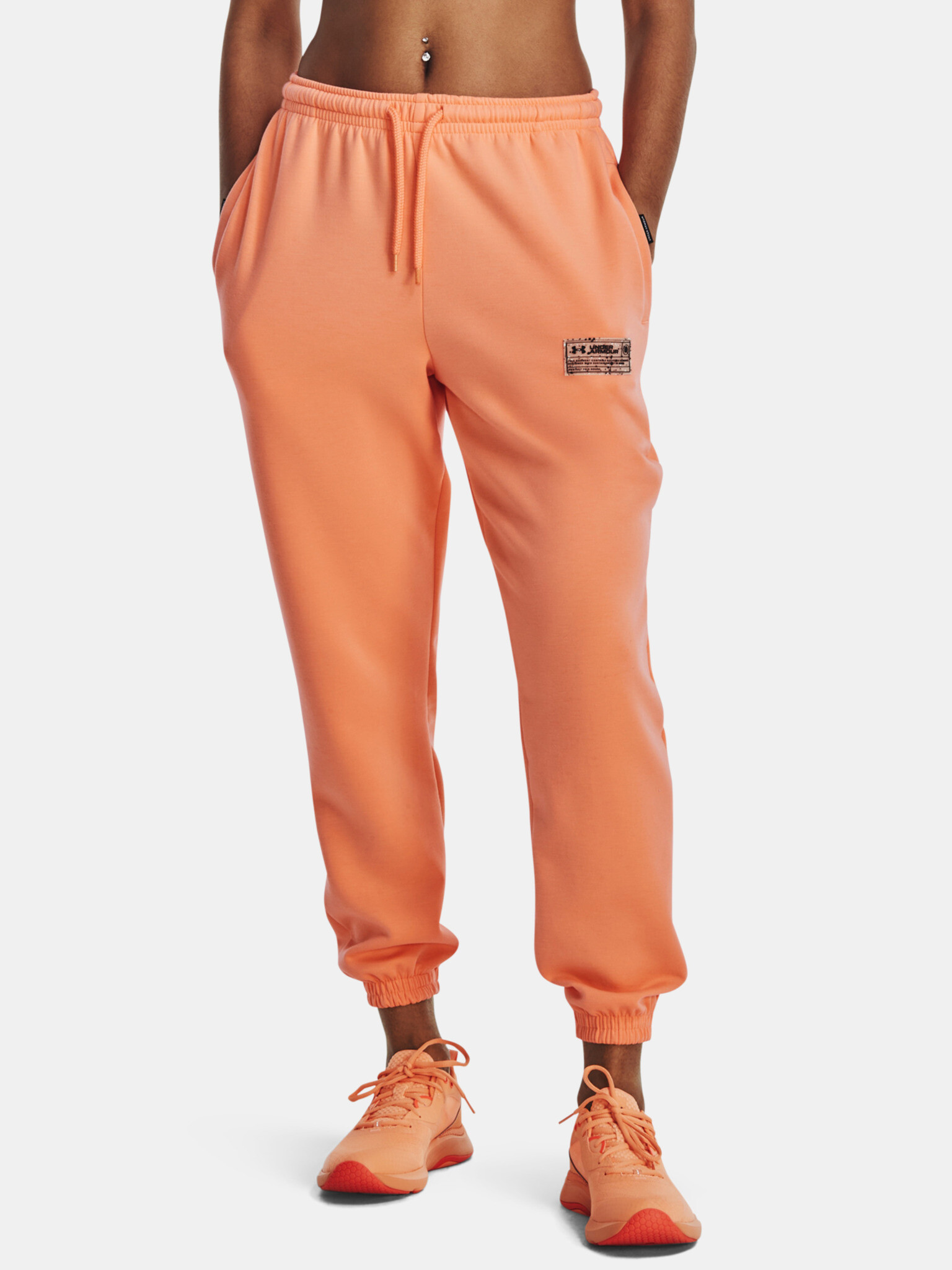 Under Armour UA Summit Knit Sweatpants Orange - Pepit.gr