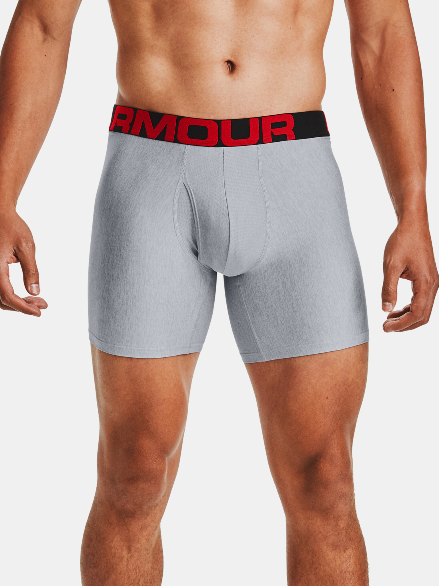 Under Armour UA Tech 6in Boxers 2 pcs Grey - Pepit.gr