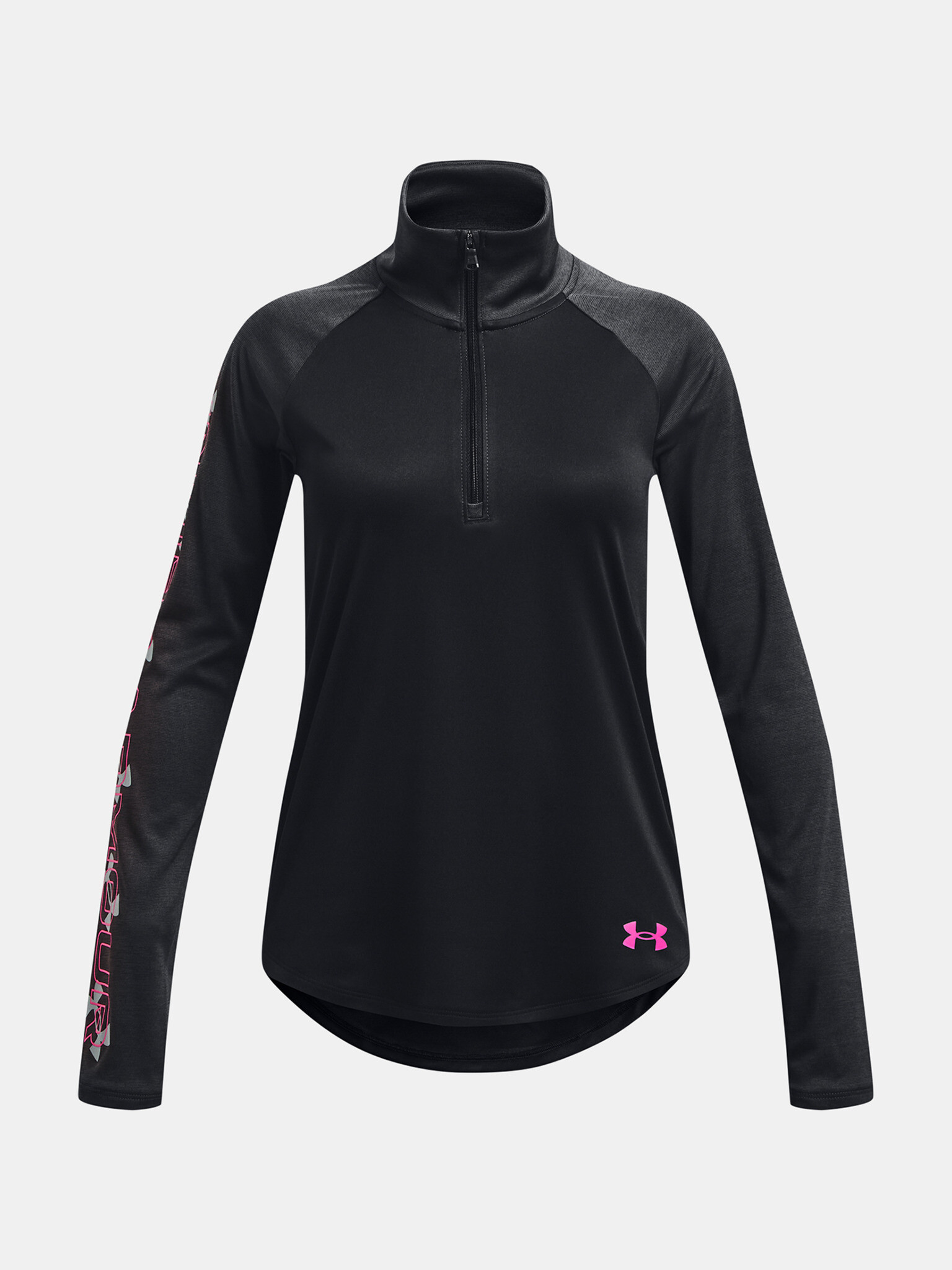 Under Armour UA Tech Graphic 1/2 Zip T-shirt Black - Pepit.gr