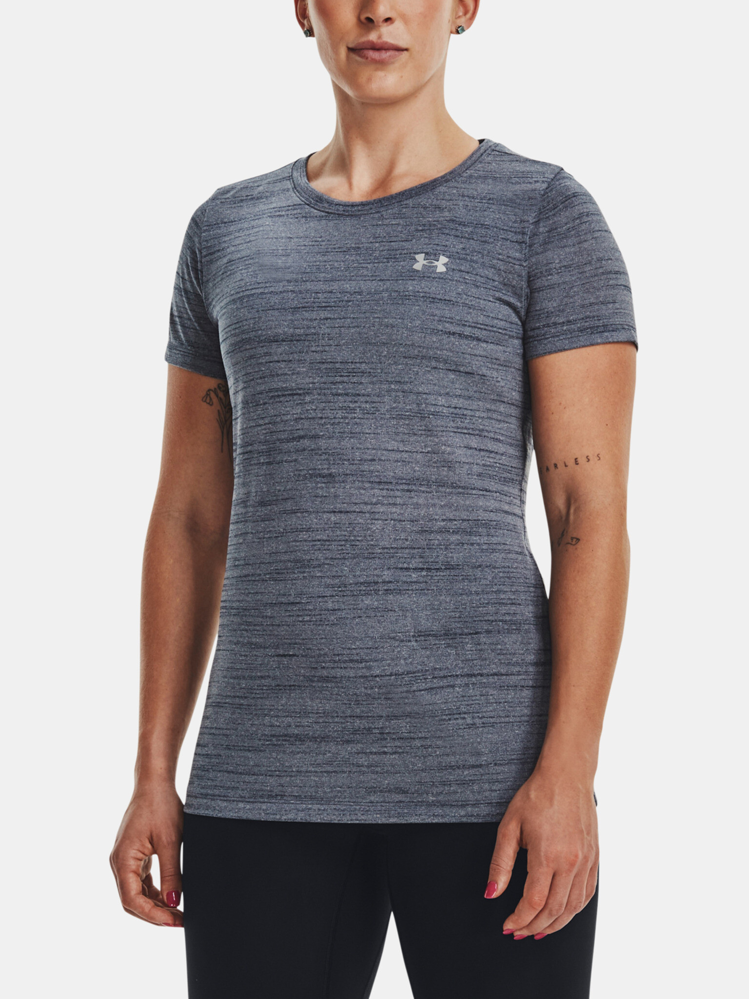 Under Armour UA Tech Tiger T-shirt Grey - Pepit.gr