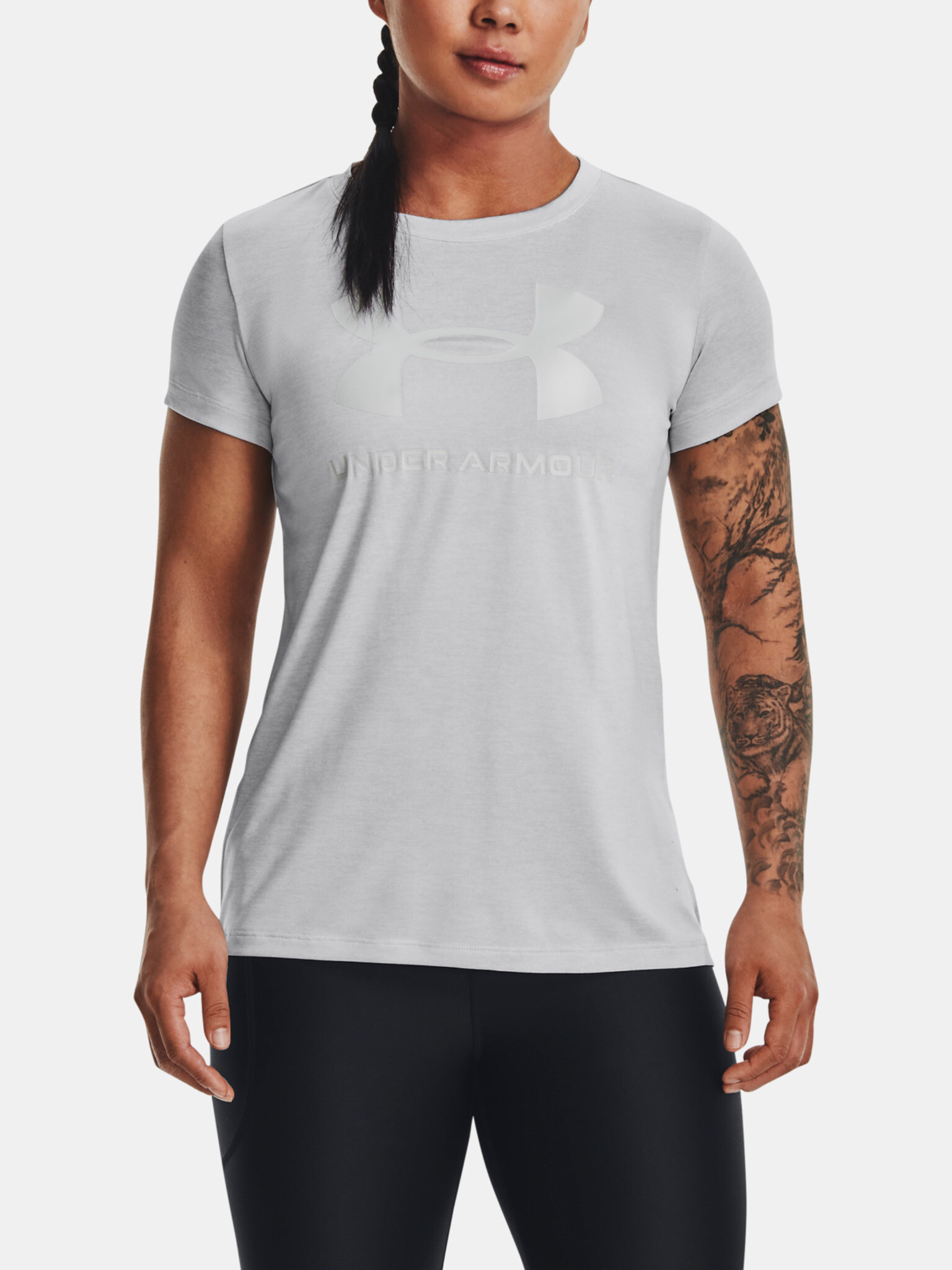 Under Armour UA Tech Twist BL Gel SSC T-shirt Grey - Pepit.gr