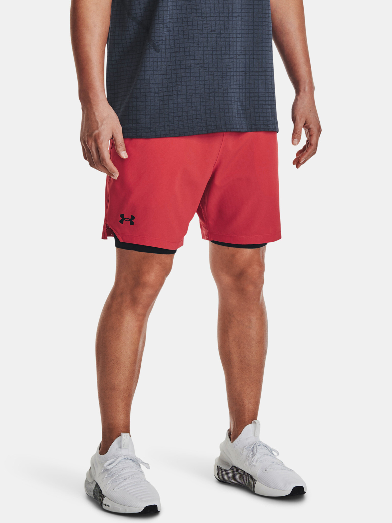 Under Armour UA Vanish Woven 2in1 Short pants Red - Pepit.gr