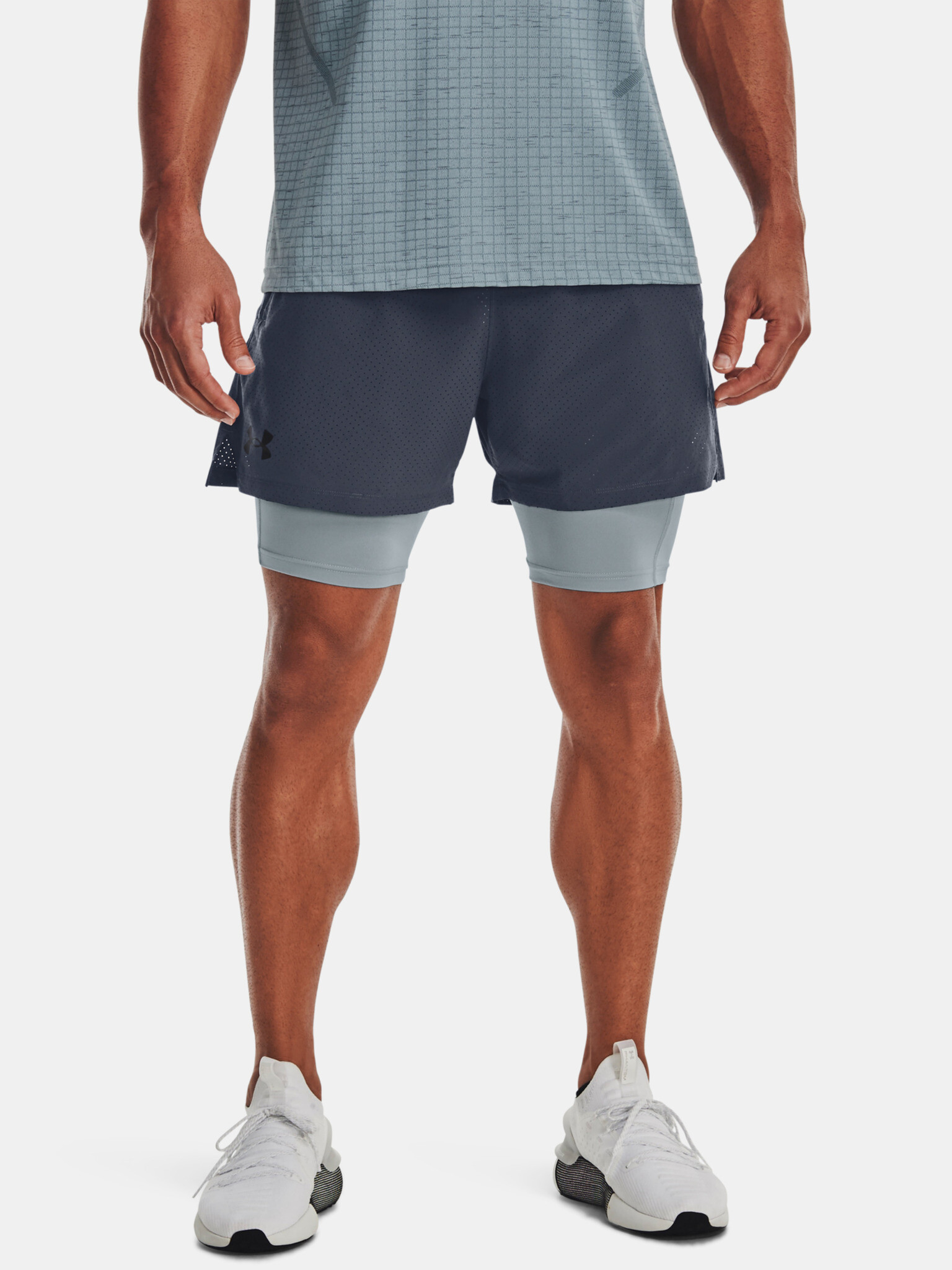 Under Armour UA Vanish Wvn 2in1 Vent Short pants Grey - Pepit.gr