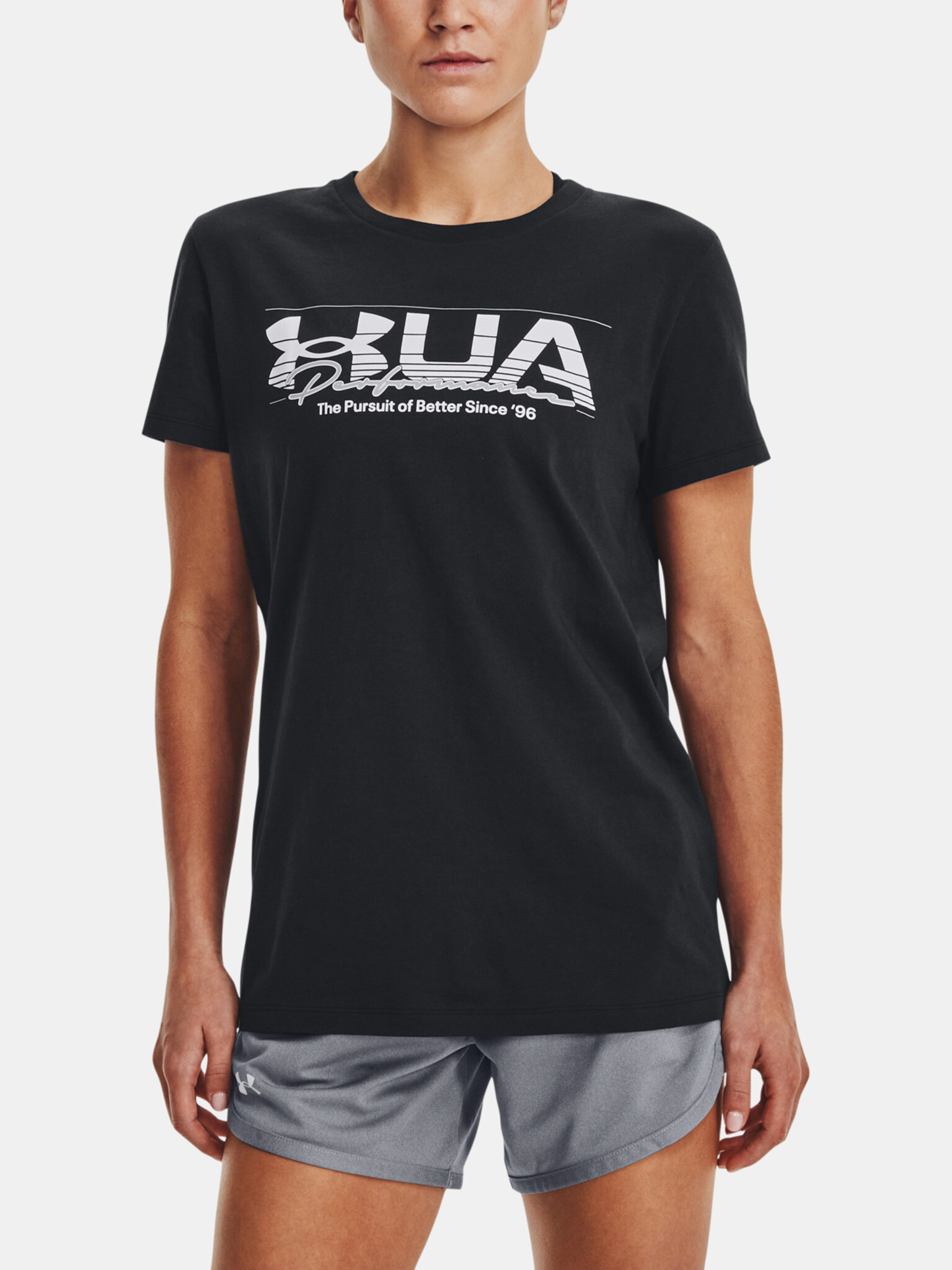 Under Armour UA Vintage Performance T-shirt Black - Pepit.gr